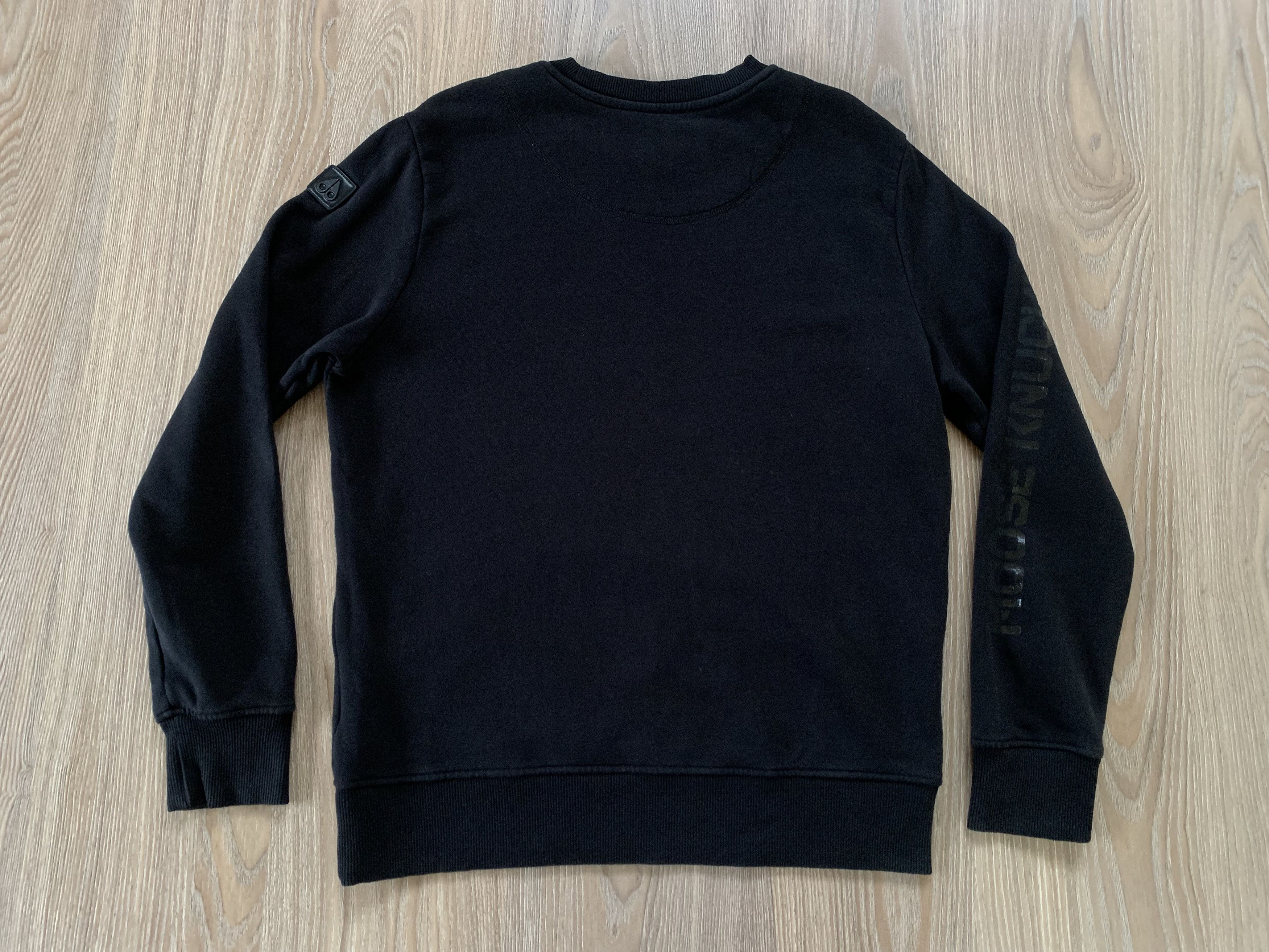 Moose Knuckles Moose Knuckles Denison Black Printed Cotton Sweatshirt Size US L / EU 52-54 / 3 - 3 Thumbnail