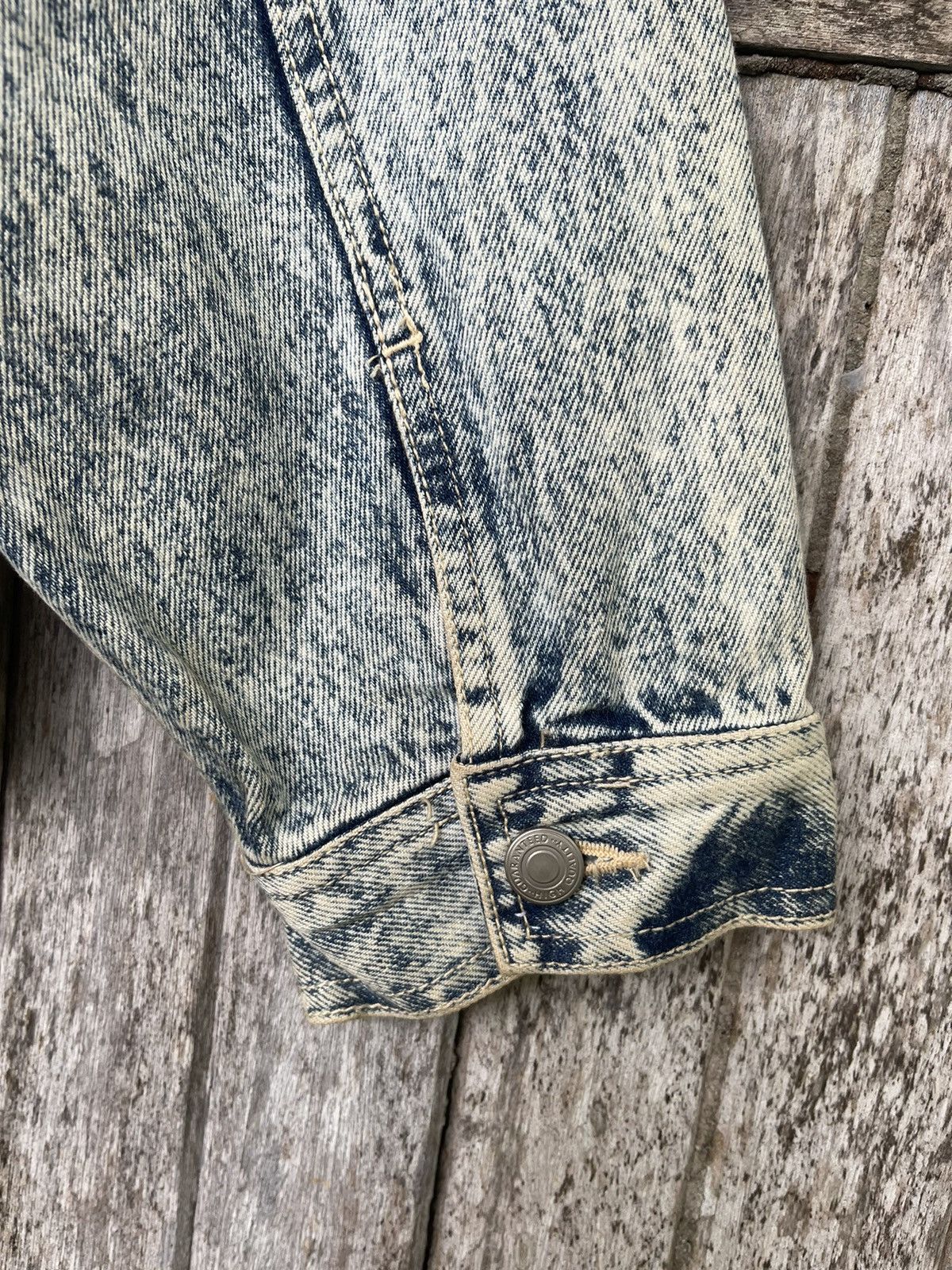 Designer Bell Scott Acid Wash Denim Jacket - Vintage 80s/90s Size US L / EU 52-54 / 3 - 15 Thumbnail