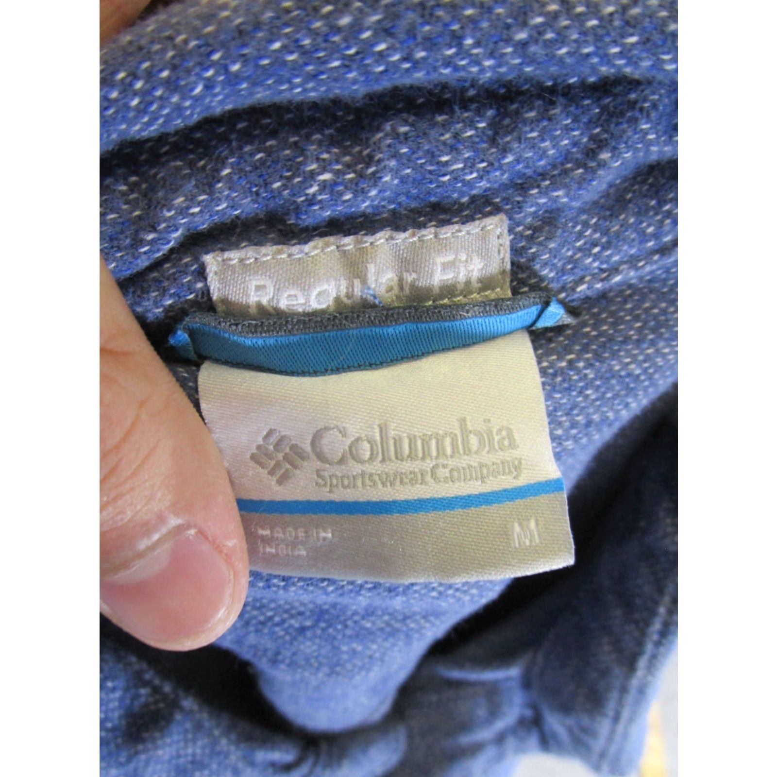 Vintage VINTAGE Columbia Shirt Mens Medium Blue Flannel Cotton Workwear Button-Up Long Sleeve Collared Button-Front 90s Mens Size US M / EU 48-50 / 2 - 6 Thumbnail
