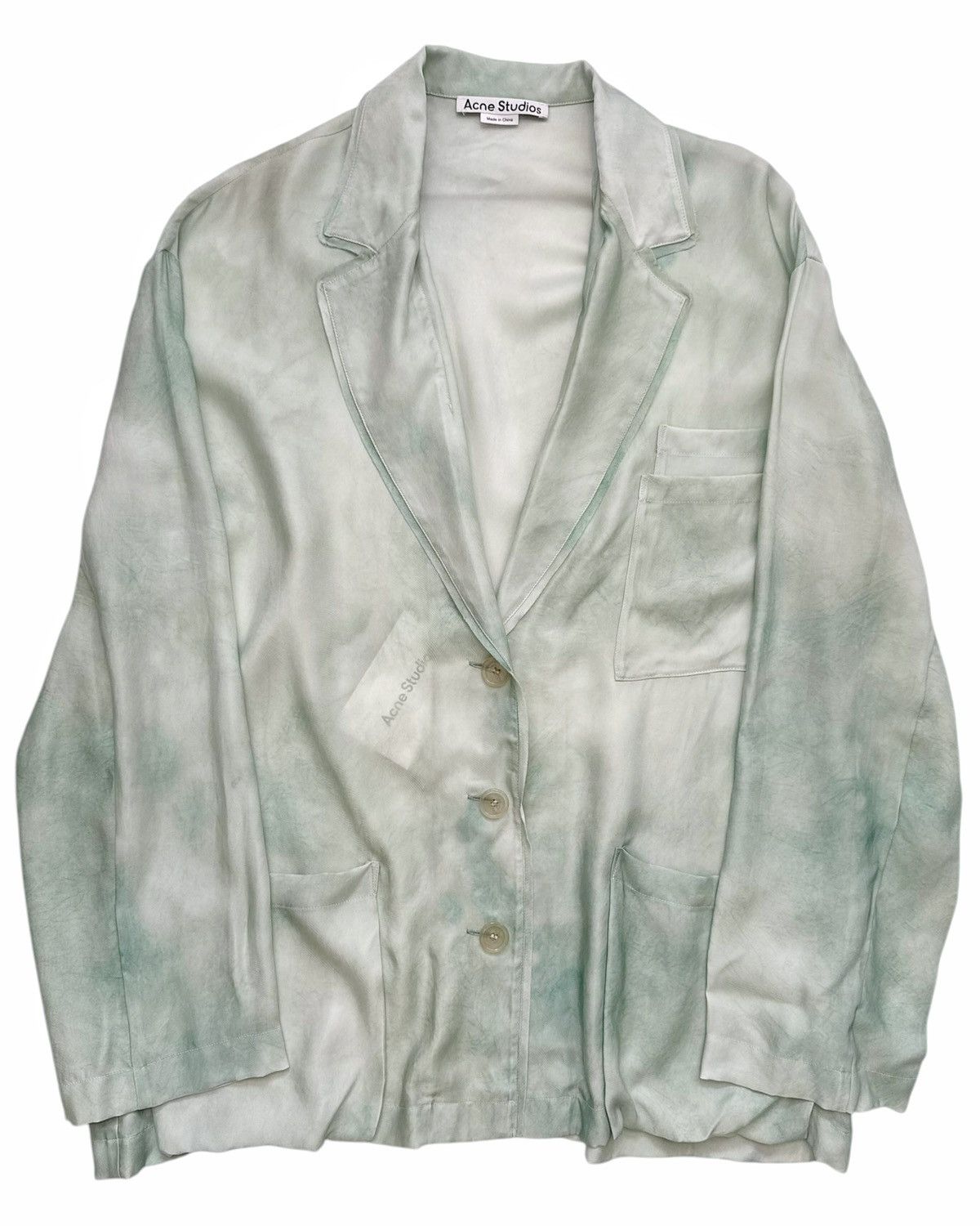 Acne Studios Italian Cupro Silky Flowy Blazer Size XS / US 0-2 / IT 36-38 - 2 Thumbnail