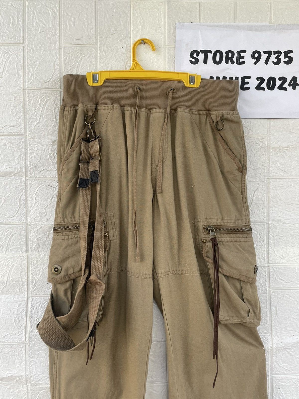 Japanese Brand Vintage Topism Parachute Bondage Cargo Pant Size US 30 / EU 46 - 2 Thumbnail