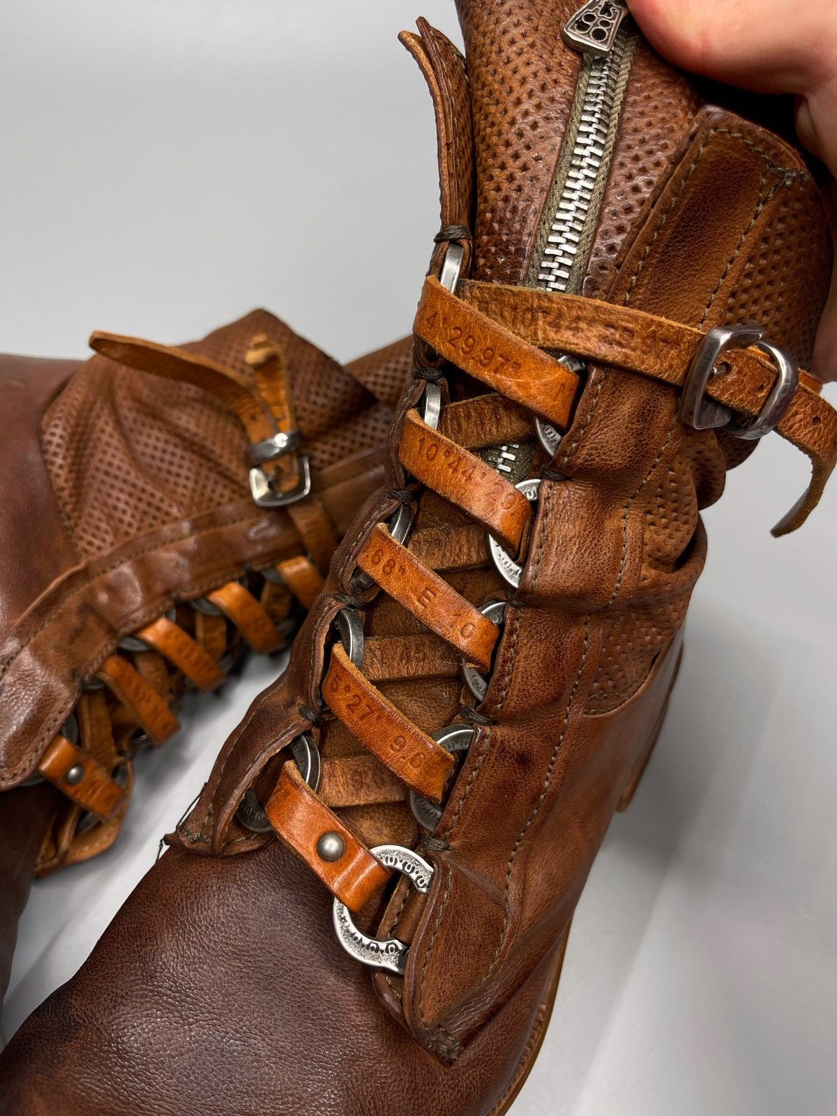 Japanese Brand × Vintage A.S 98 Boots Leather Style Rick Owens Size US 5.5 / EU 38 - 10 Thumbnail