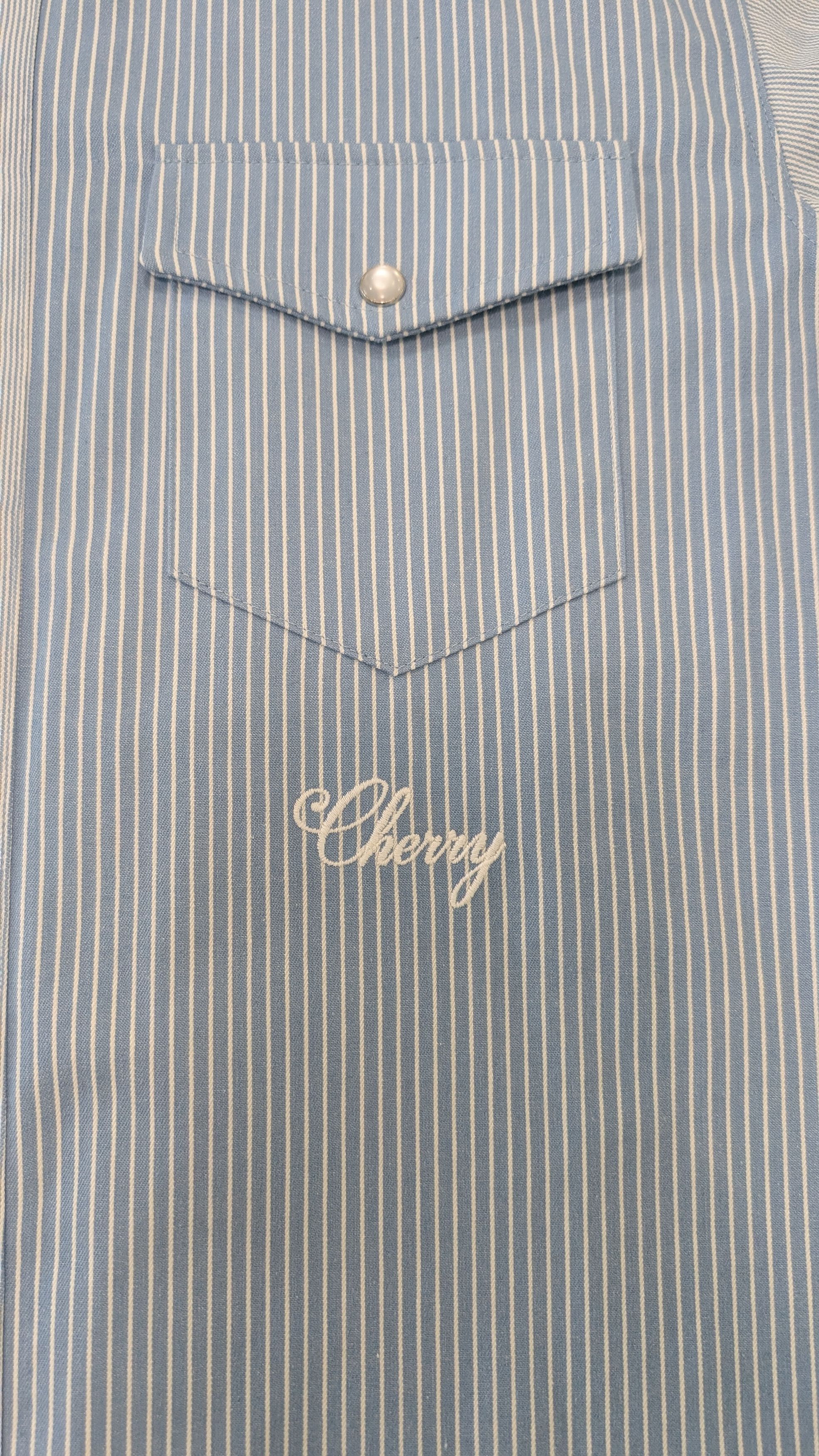 Cherry LA Cherry LA Mismatch Striped Western Pearlsnap Shirt Size US S / EU 44-46 / 1 - 5 Thumbnail