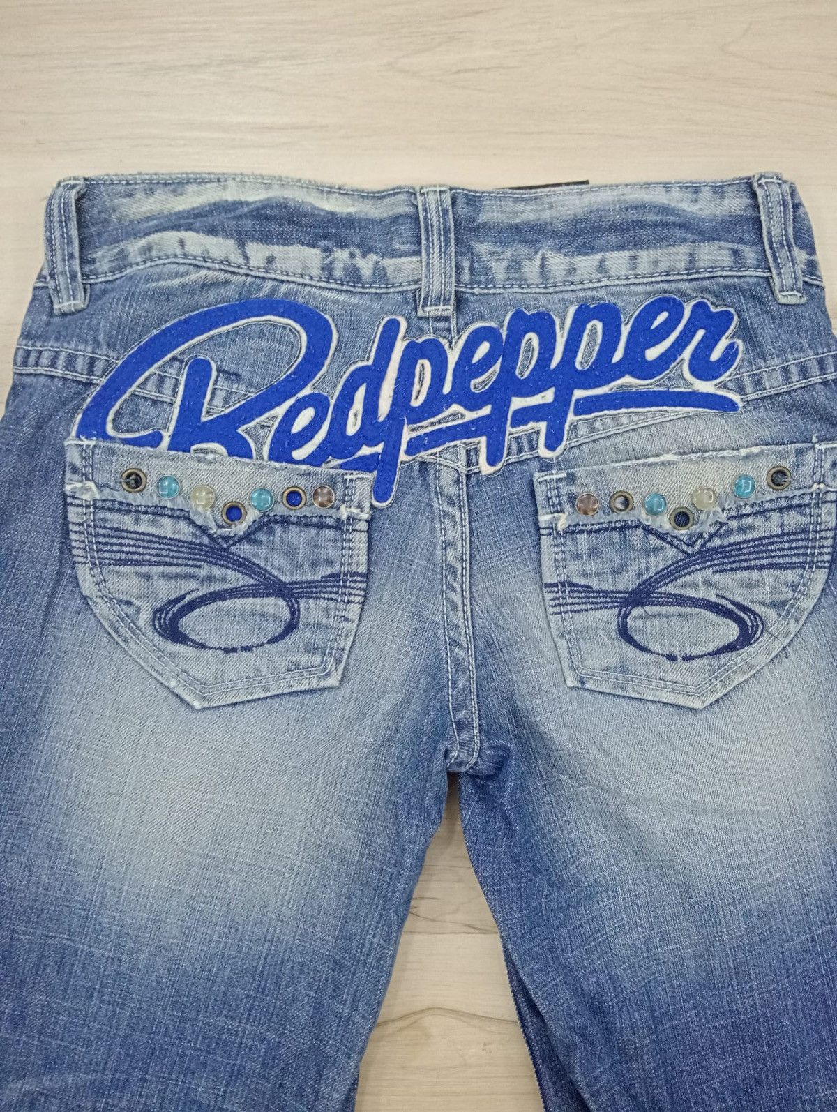Designer × Japanese Brand Red Pepper distressed flared denim Size US 30 / EU 46 - 4 Thumbnail