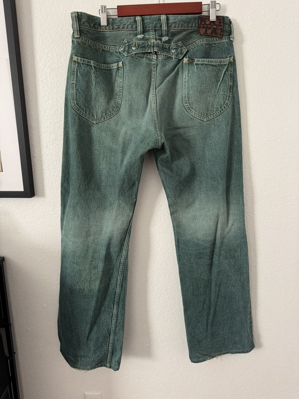 Kapital PLANT DYED NO. 4 GREEN DENIM Size US 34 / EU 50 - 2 Thumbnail