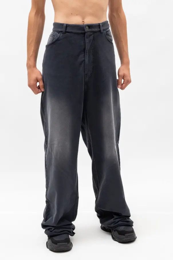 Balenciaga o1in1g1024 Baggy Sweatpants & Joggers in Black Size US 26 / EU 42 - 3 Thumbnail