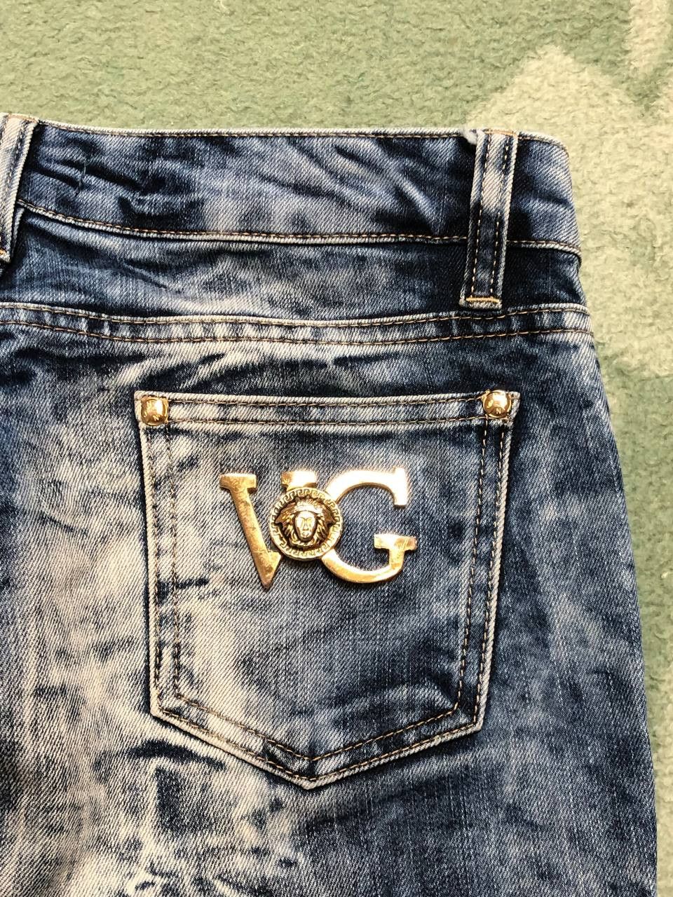 Versace Vintage luxury jeans Versace Y2K denim pants print Size US 34 / EU 50 - 9 Thumbnail