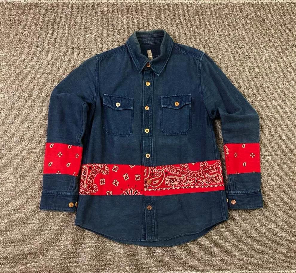 Visvim visvim ict Denim Paisley Shirt Size US S / EU 44-46 / 1 - 1 Thumbnail