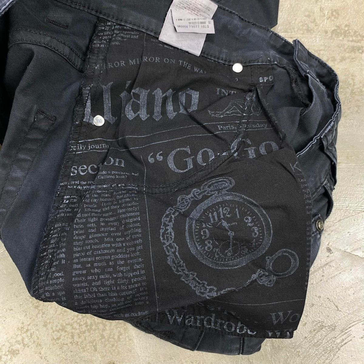 John Galliano Distressed Slim Fit Jeans Size US 30 / EU 46 - 18 Thumbnail