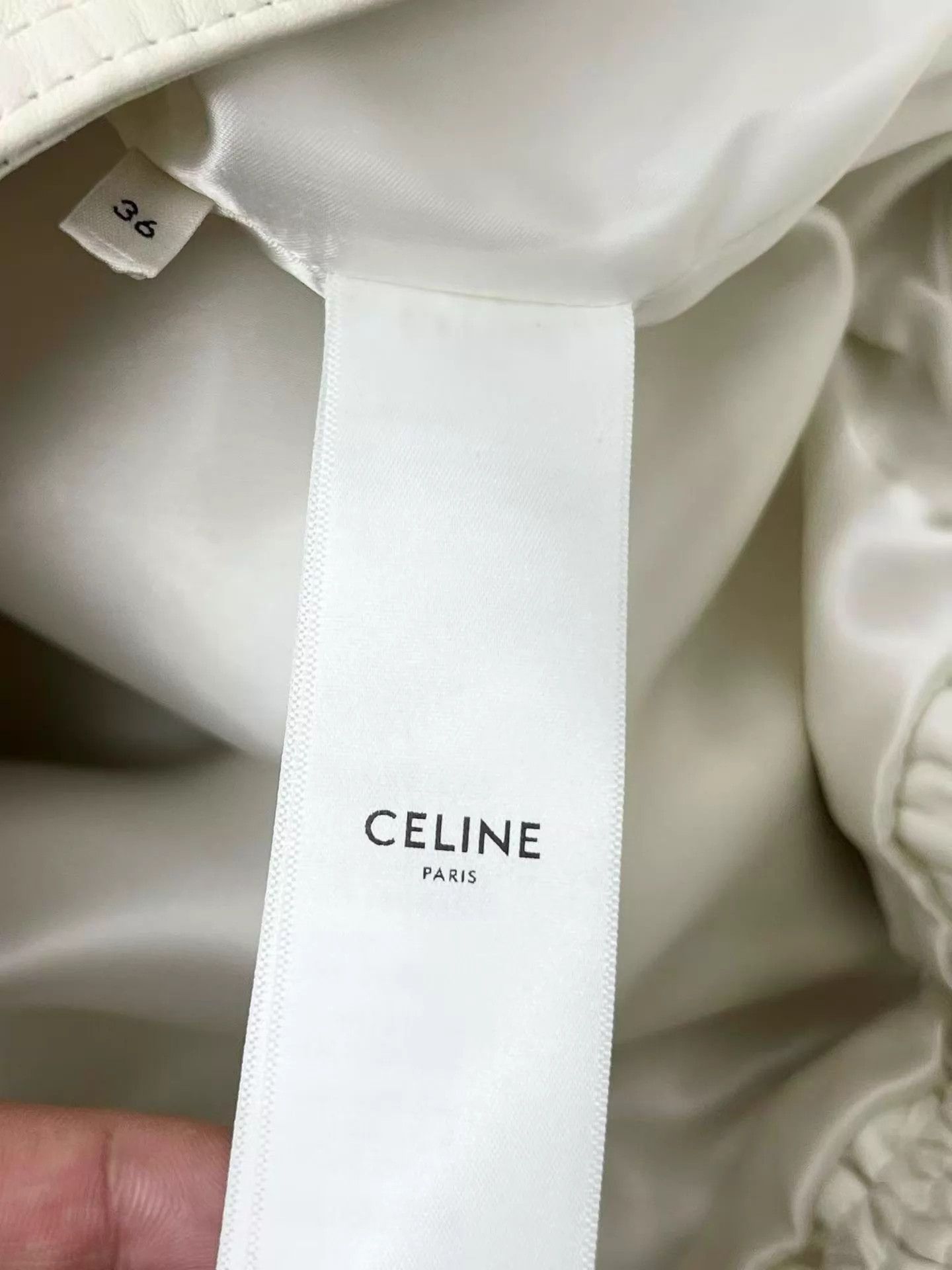 Celine CELINE metal buckle leather unisex jacket 36 mint Size XS / US 0-2 / IT 36-38 - 7 Thumbnail