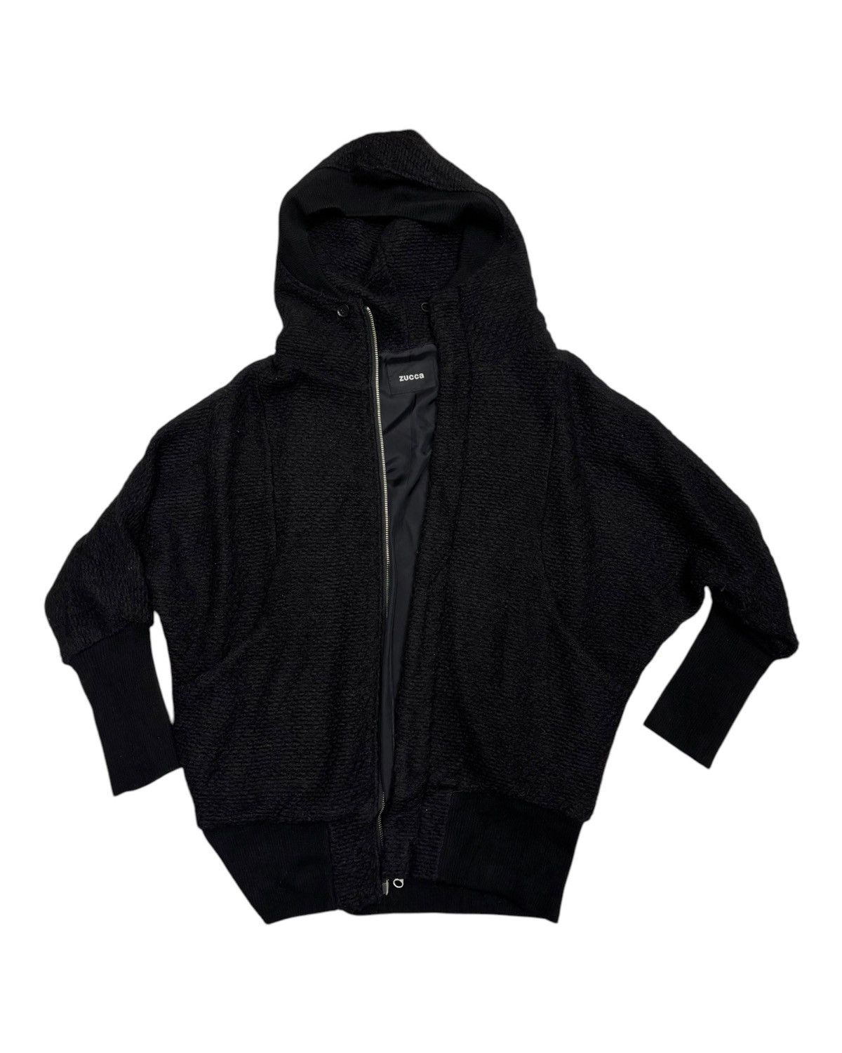 CABANE de ZUCCa ISSEY MIYAKE ZUCCA WOOL BATWING NINJA HOODIE OVERCOAT Size US M / EU 48-50 / 2 - 2 Thumbnail