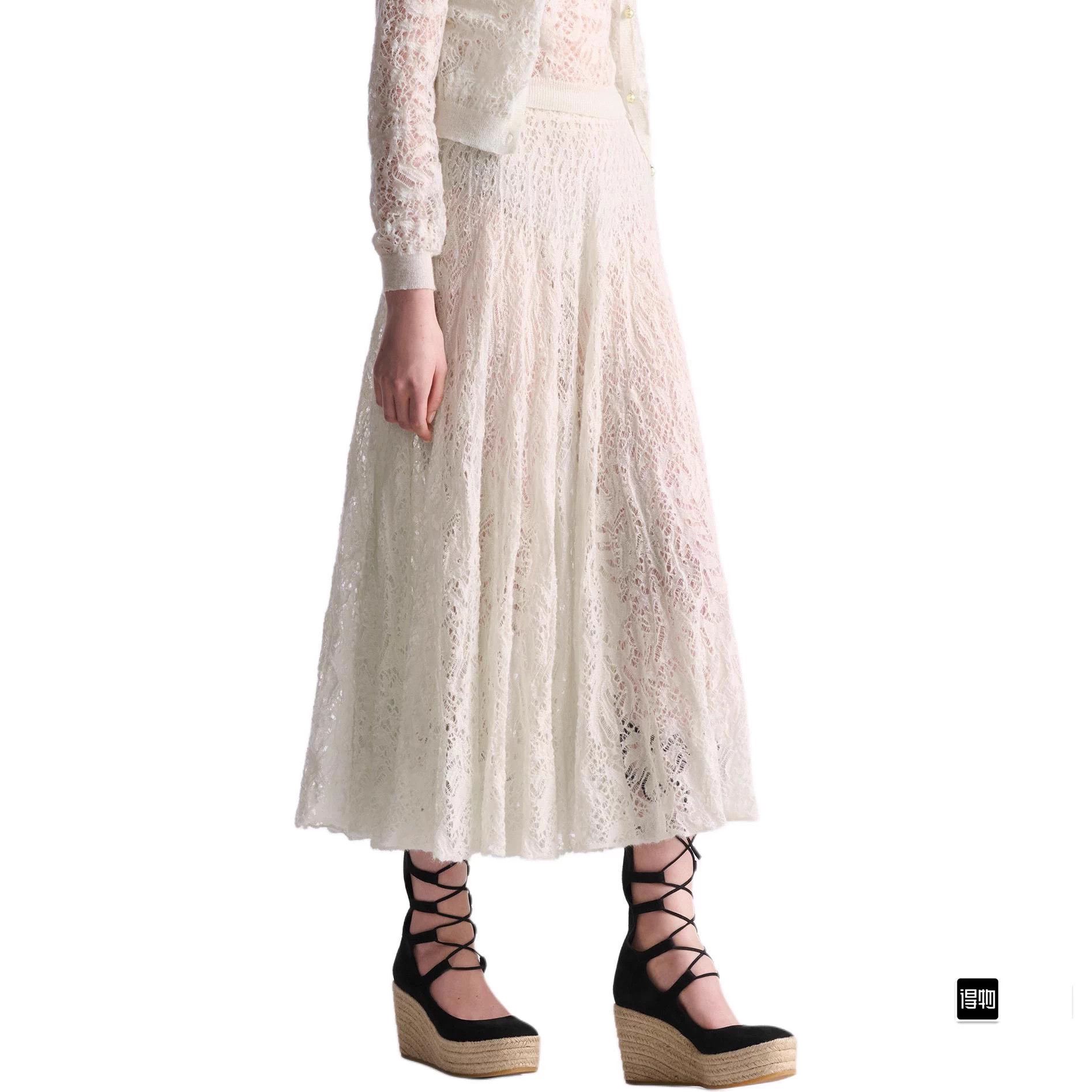 Dior Dior 24 New Detailed Crochet Skirt Women's 40 Size 28" / US 6 / IT 42 - 7 Thumbnail