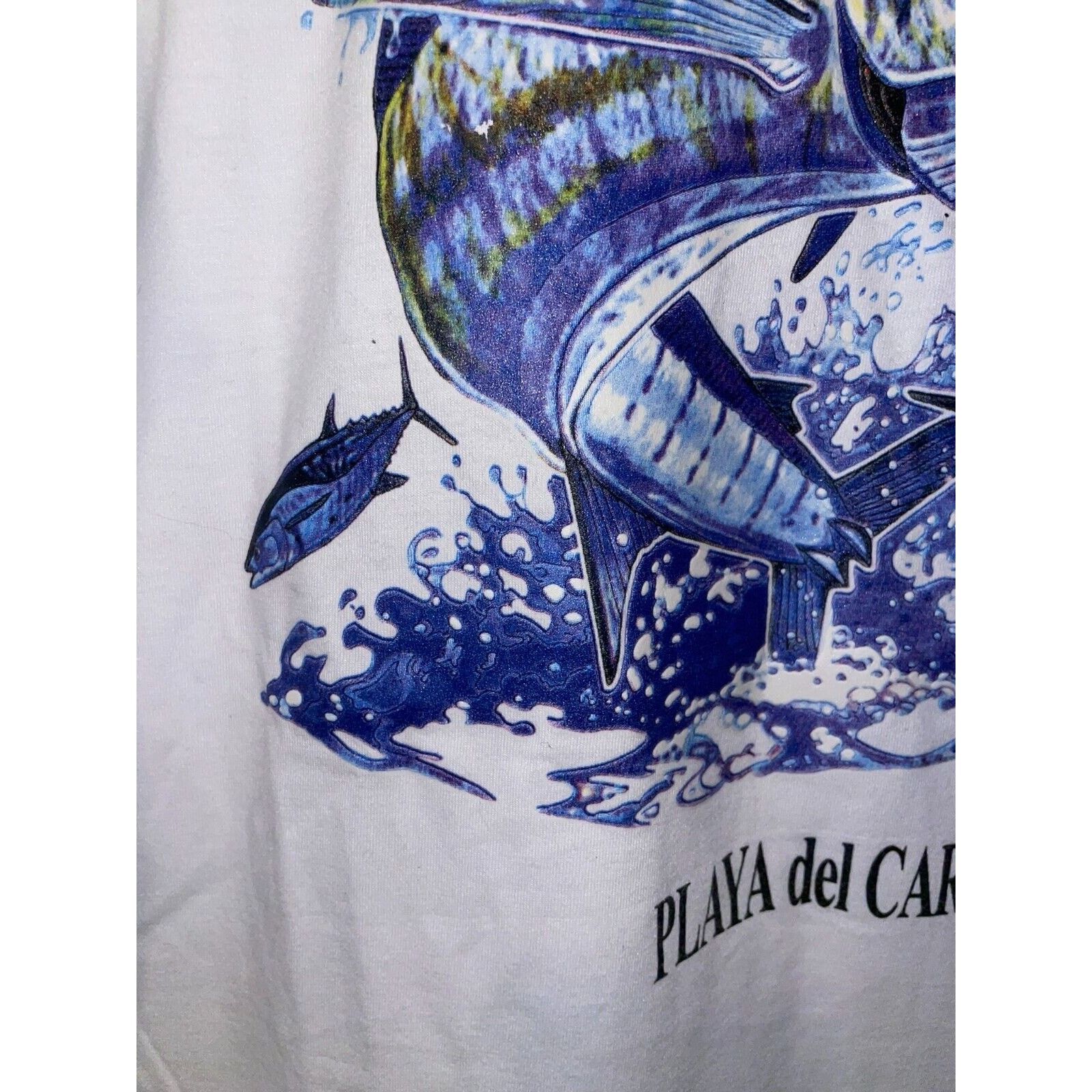 Vintage Vintage Swordfish Shirt Playa Del Carmen Mexico Ocean Tee XL Size US XL / EU 56 / 4 - 4 Thumbnail