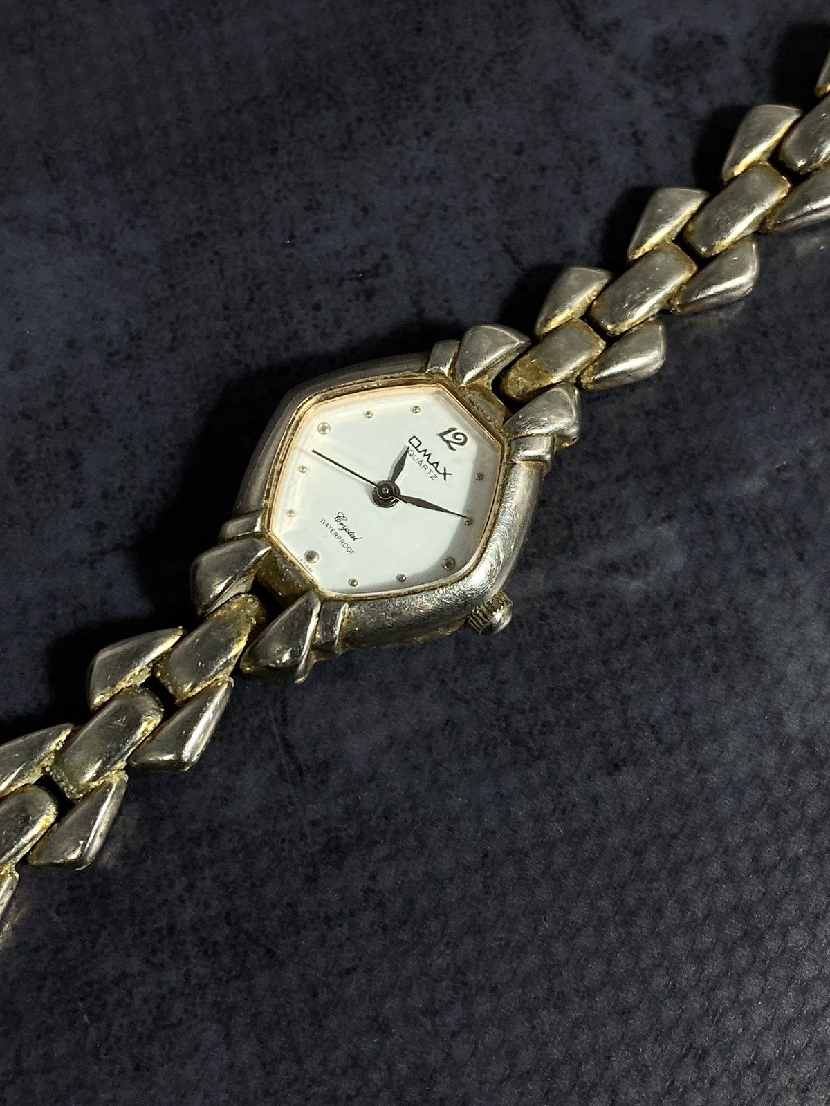 Jewelry Vintage Omax Hexagon Watch, Gold-Tone Bracelet Size ONE SIZE - 5 Thumbnail