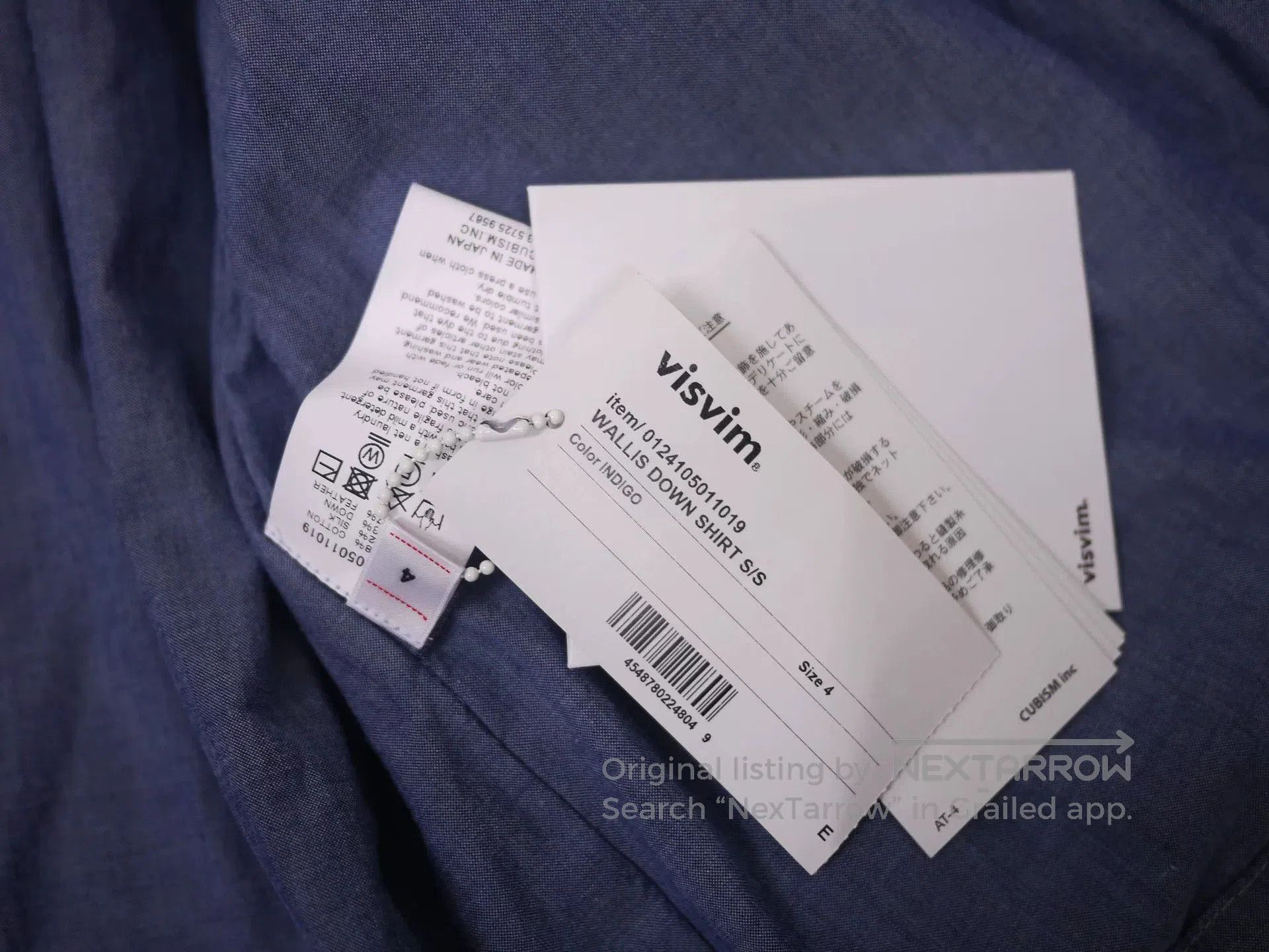 Visvim VISVIM 24AW WALLIS DOWN SHIRT INDIGO. Size US XL / EU 56 / 4 - 8 Thumbnail