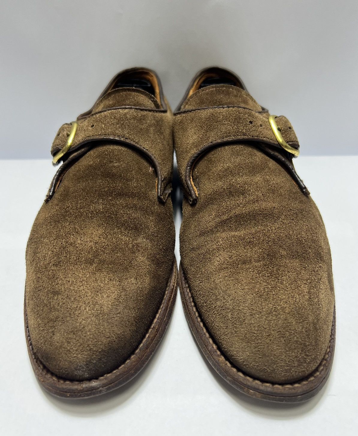 Alden Alden - Plain Toe Suede Monk Strap Derby Size US 8 / EU 41 - 3 Thumbnail