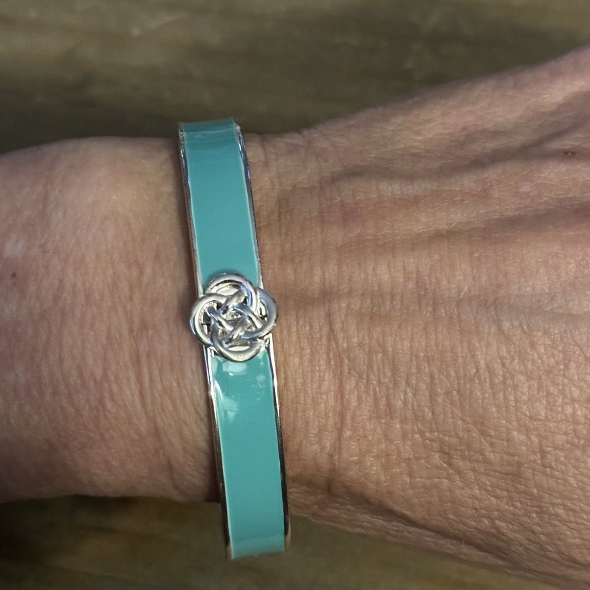Other Stella & Dot Lindsey turquoise hinged bangle bracelet Size ONE SIZE - 7 Thumbnail