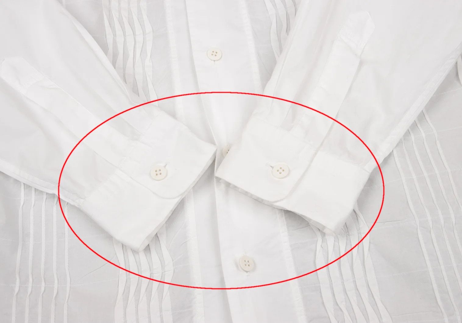 Issey Miyake Front Wave Pleats Design Long Sleeve Shirt in Off-White Size US S / EU 44-46 / 1 - 5 Thumbnail