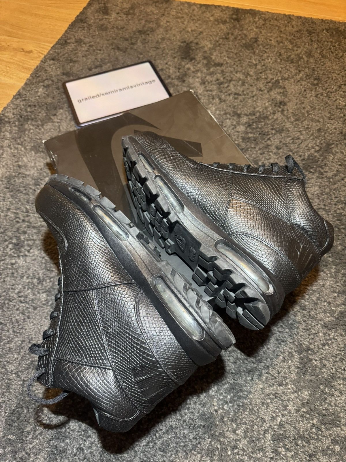 Nike × Supreme Nike x Supreme Air Max Goadome Black Size US 12.5 / EU 45-46 - 2 Thumbnail