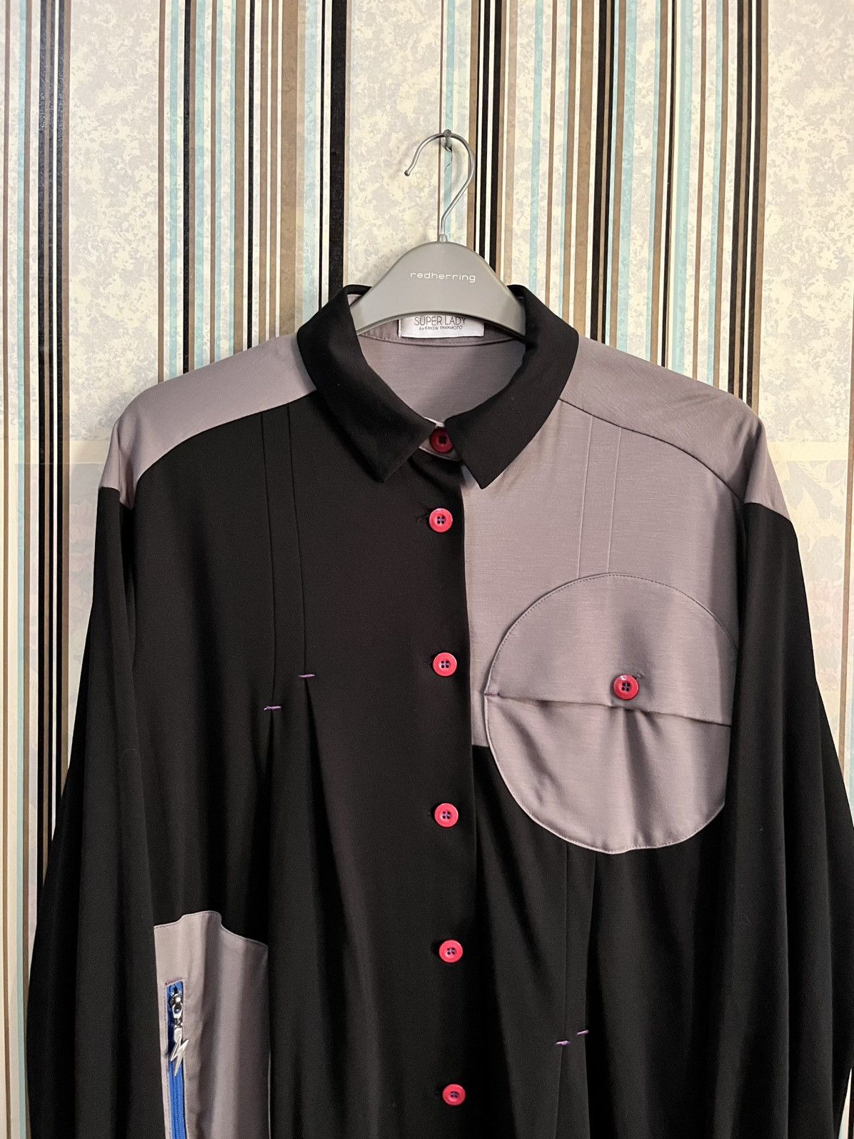 Kansai Yamamoto 1990s iconic works avant round-poc #H1 Size S / US 4 / IT 40 - 4 Thumbnail