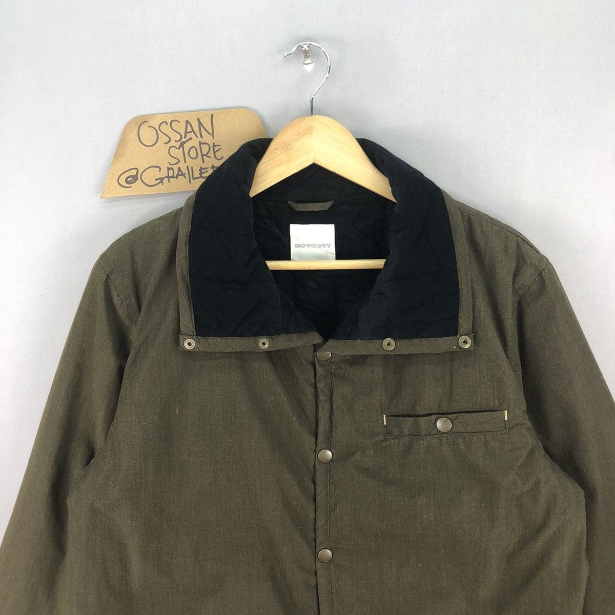 PPFM Vintage 00’s Boycott High Neck Padded Chore Jacket Size US L / EU 52-54 / 3 - 4 Thumbnail