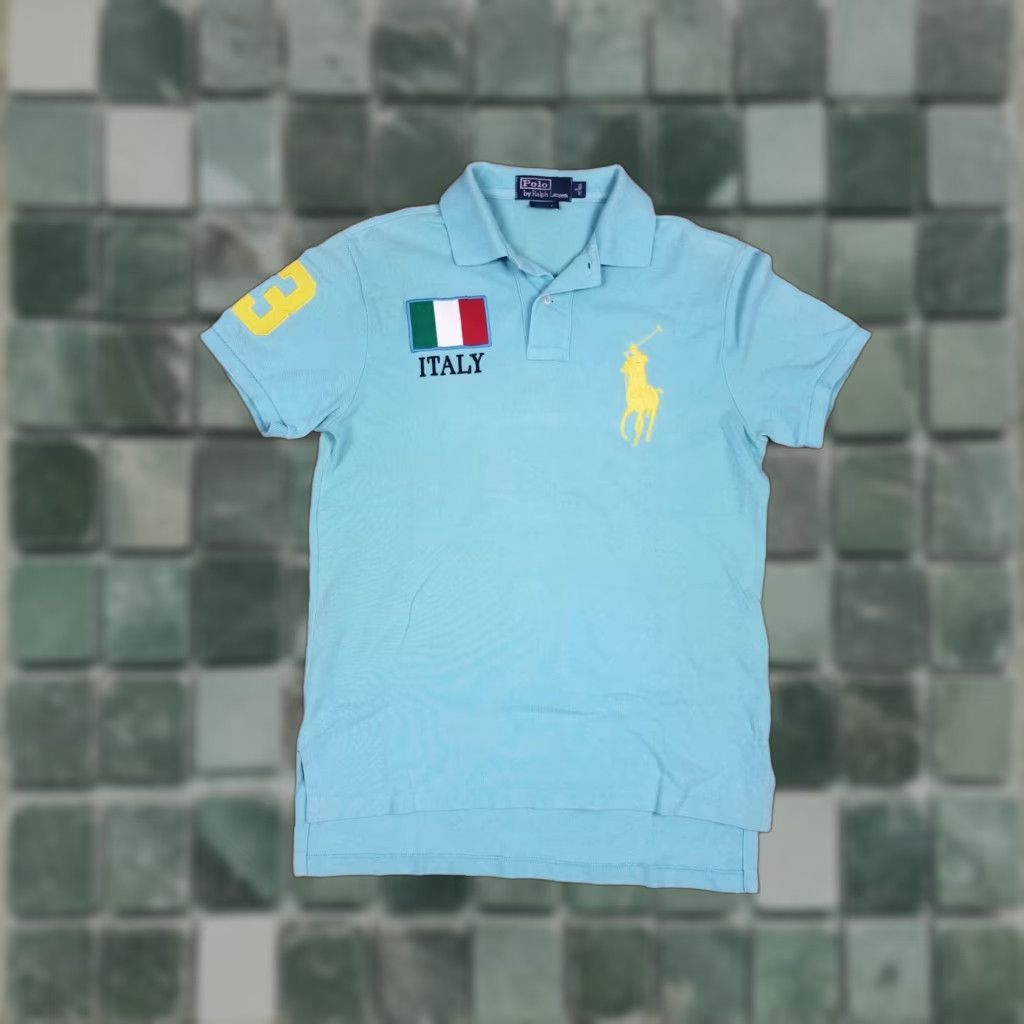 Ralph Lauren VINTAGE Ralph Lauren POLO SHIRT Men Small Blue Short Sleeve Collared 20 inch Back 28 inch USA USA Band Retro Horse University London USA Mens Size US S / EU 44-46 / 1 - 1 Thumbnail