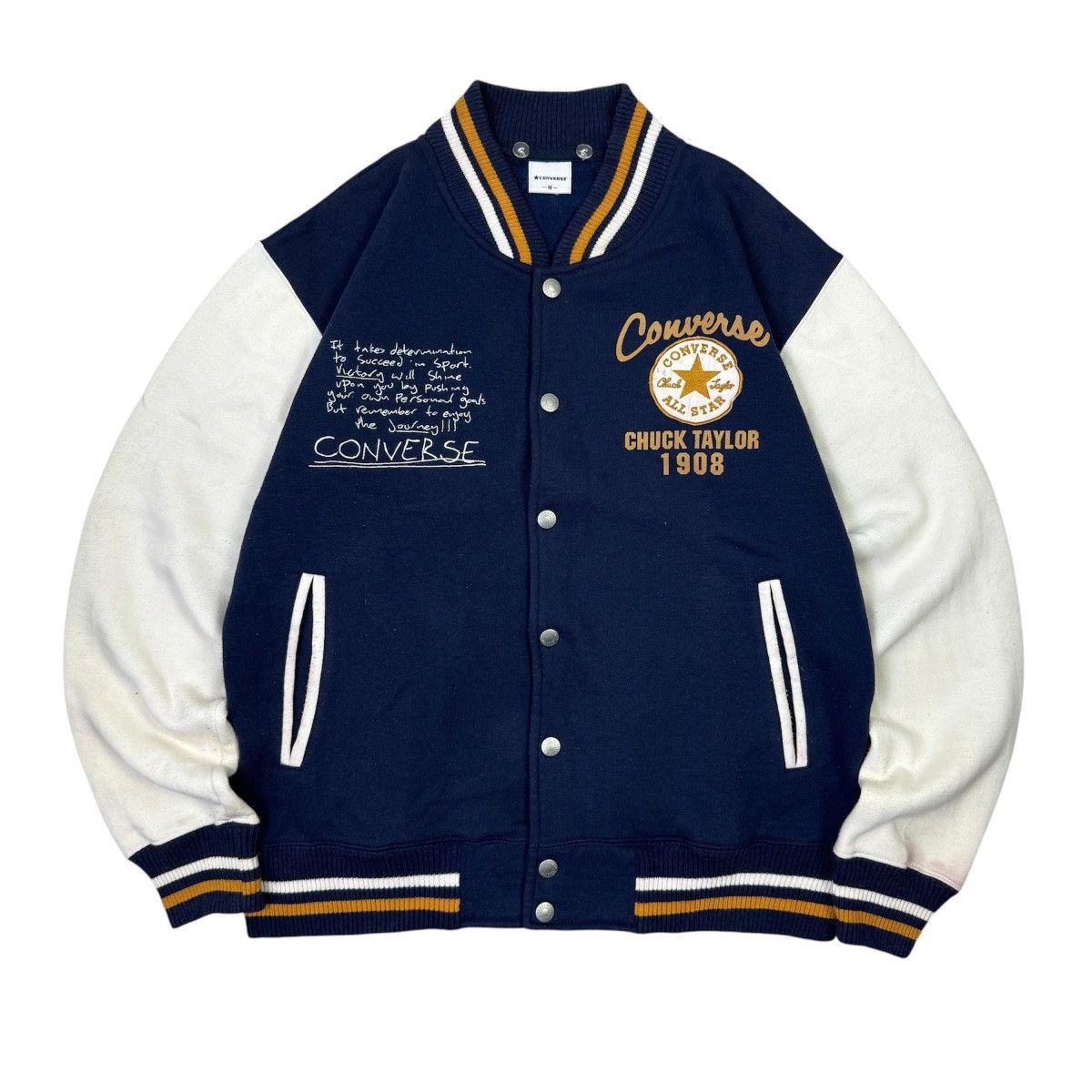 Converse 2000s Converse Chuck Taylor Varsity Jacket Size US M / EU 48-50 / 2 - 1 Thumbnail