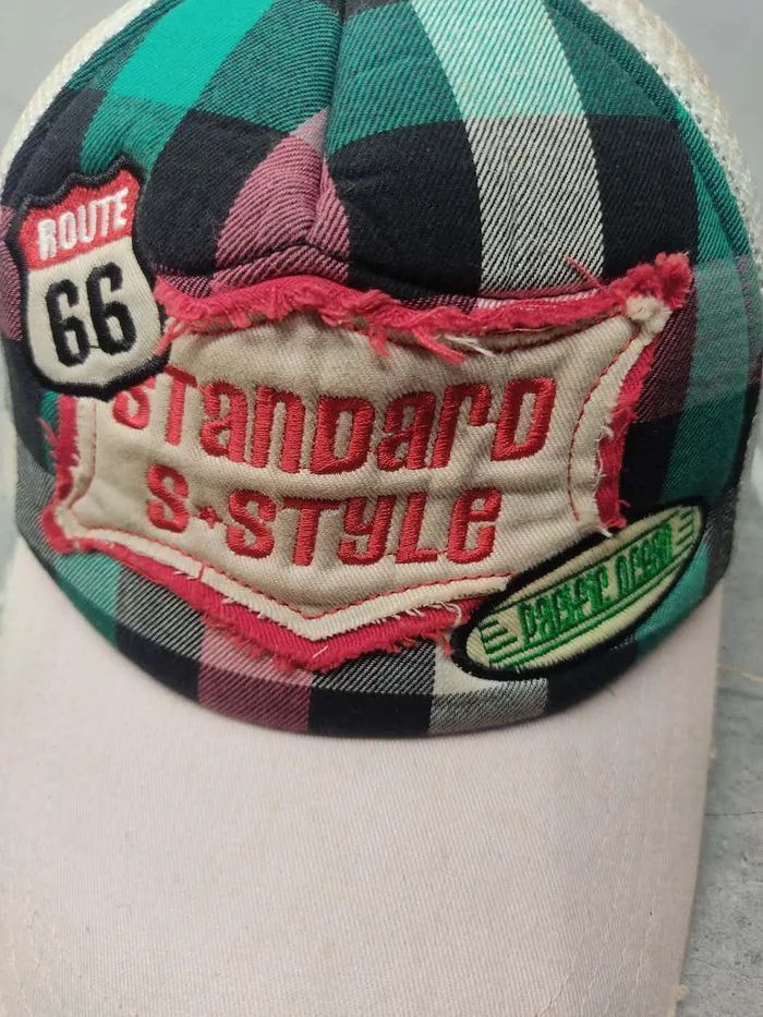 Japanese Brand Vintage Standard S Style Distressed Trucker Hat Cap Size ONE SIZE - 2 Thumbnail
