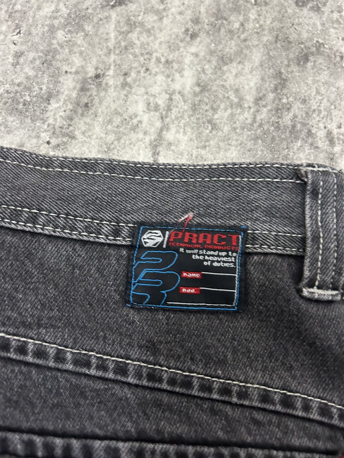 JNCO × Vintage Vintage Pract Denim Cargo Baggy Pants Size US 35 - 8 Thumbnail