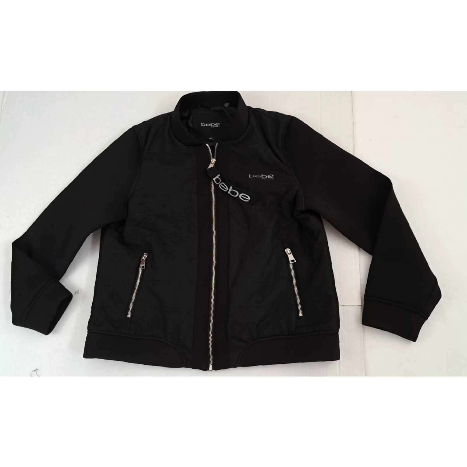 Bebe VINTAGE Bebe Sport Woman Full Zip Pockets Track Jacket Black XL Size XL / US 12-14 / IT 48-50 - 5 Thumbnail