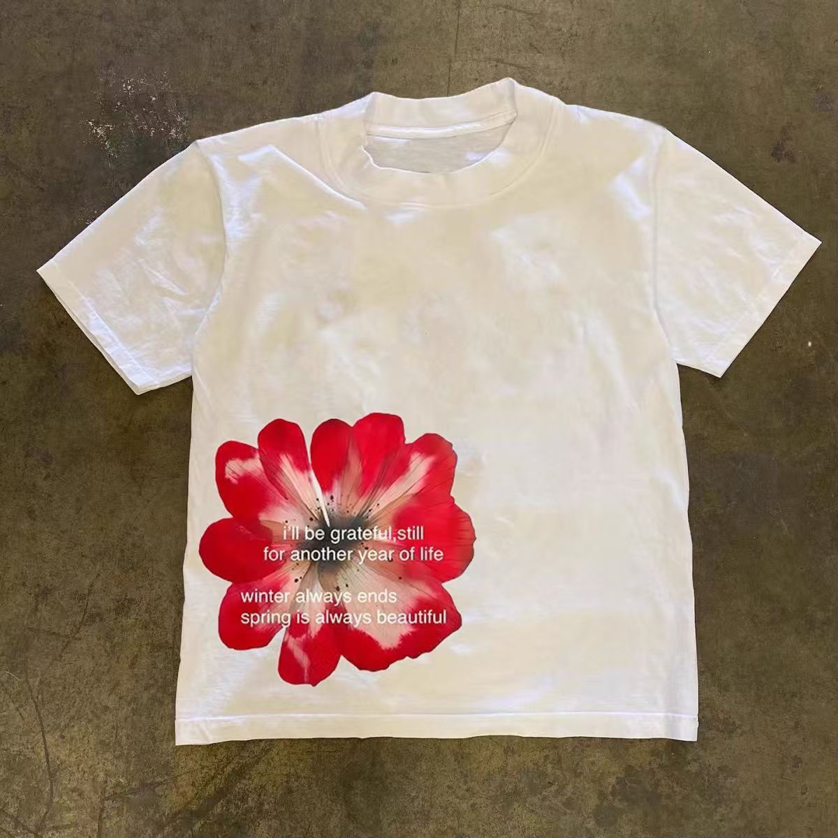 Japanese Brand Casual Retro Floral Print Cotton T-shirt Size US M / EU 48-50 / 2 - 1 Thumbnail