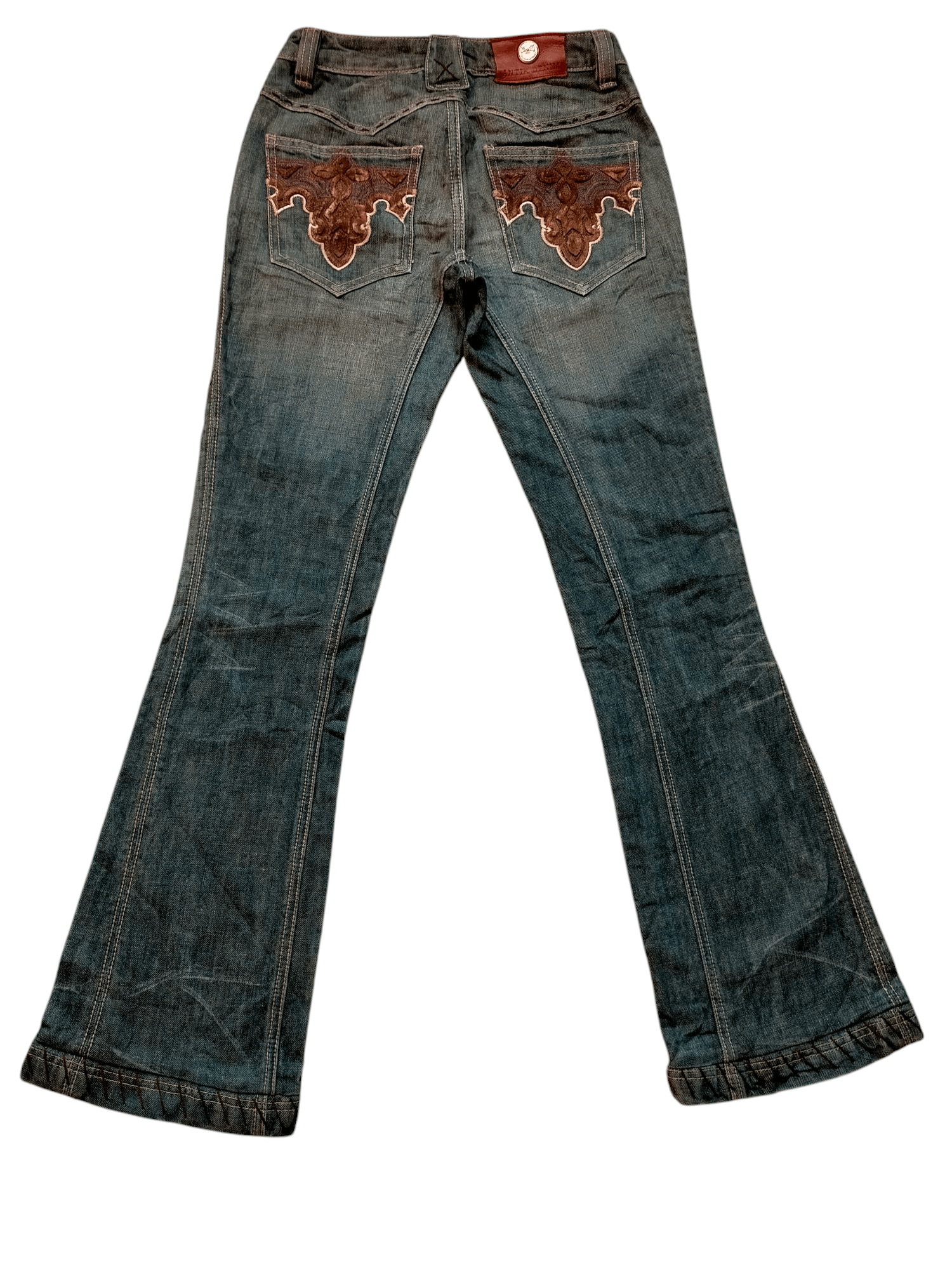 Hysteric Glamour Flare Jeans Antik Denim Embroidered Low rise Boot cut Denim Size US 28 / EU 44 - 1 Thumbnail
