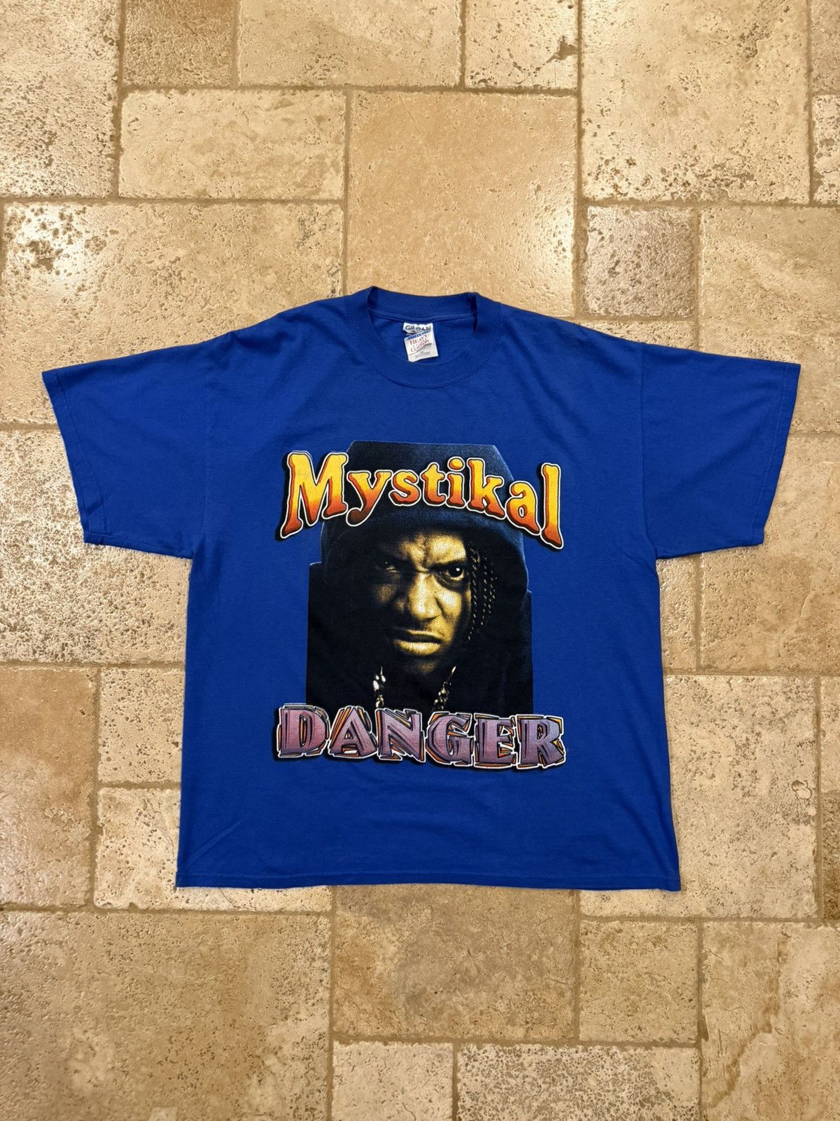 Vintage Vintage Mistikal Danger “Shake Ya Ass” Blue Rap Tee Size US XL / EU 56 / 4 - 3 Thumbnail