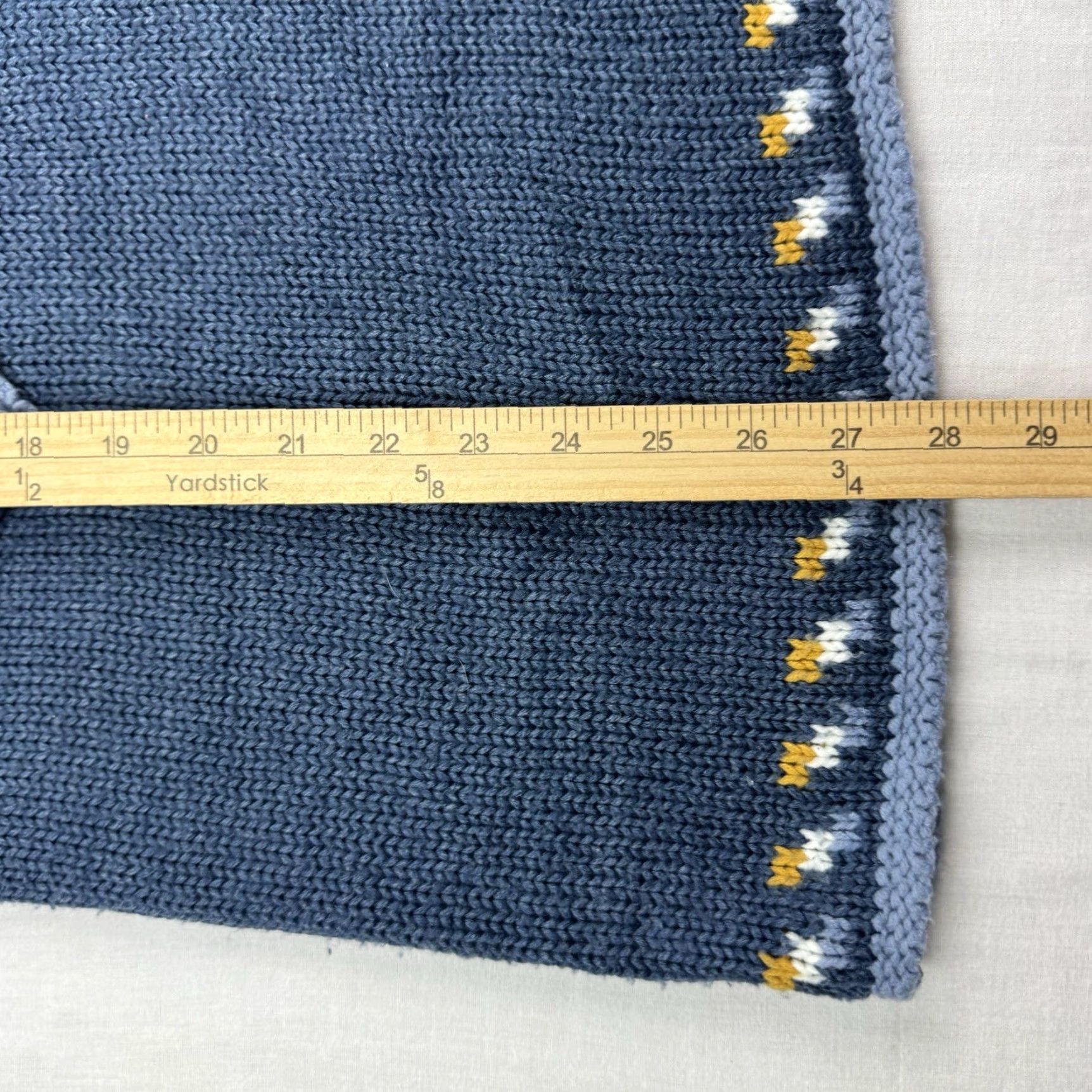 Vintage VINTAGE Main Street Blues Sweater Womens XL Blue V Neck Knitted Y2K Grandma Size XL / US 12-14 / IT 48-50 - 5 Thumbnail