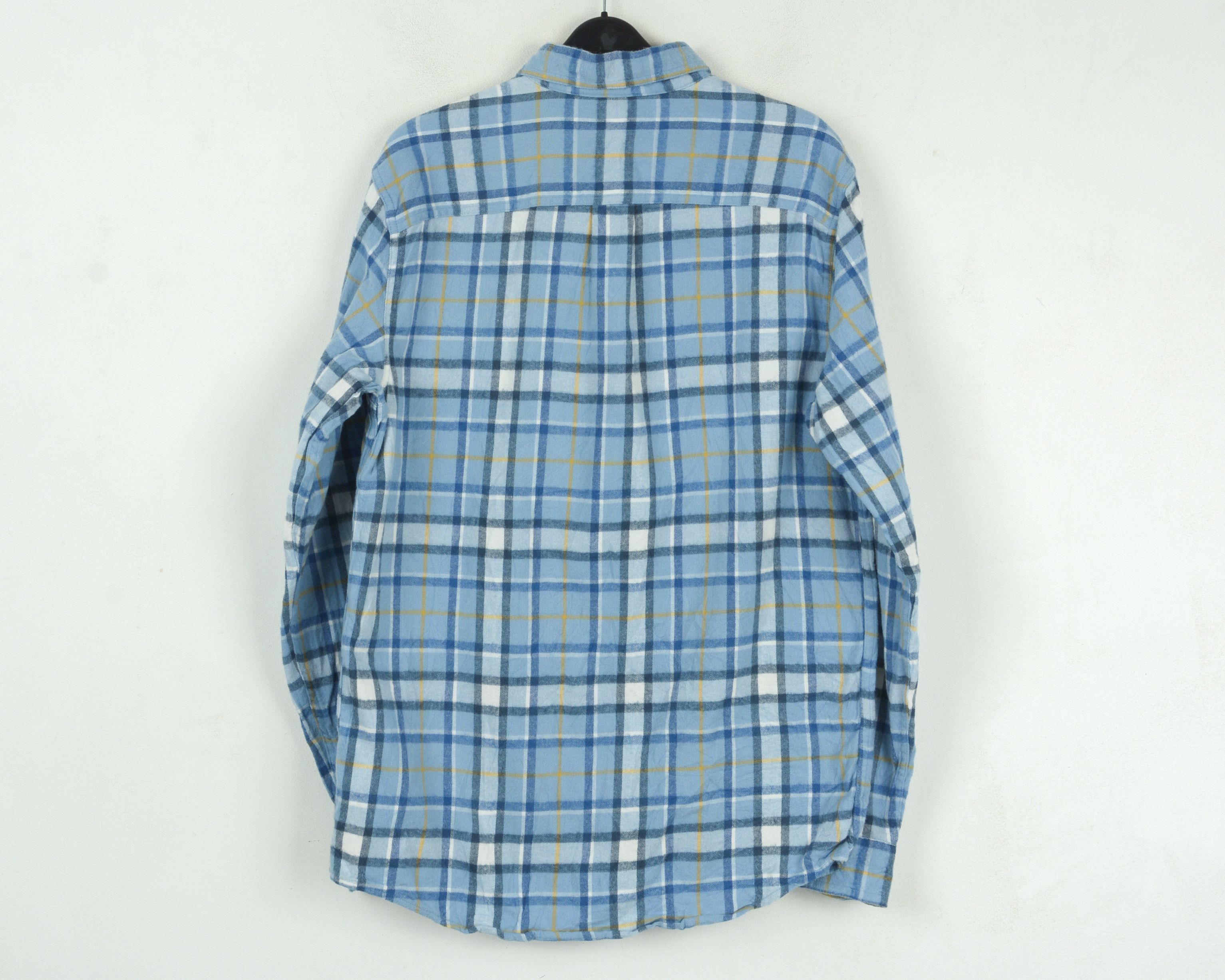 L.L. Bean × Vintage Casual Shirt Check Plaid Tartan Long Sleeve Blue Retro Size US M / EU 48-50 / 2 - 9 Thumbnail