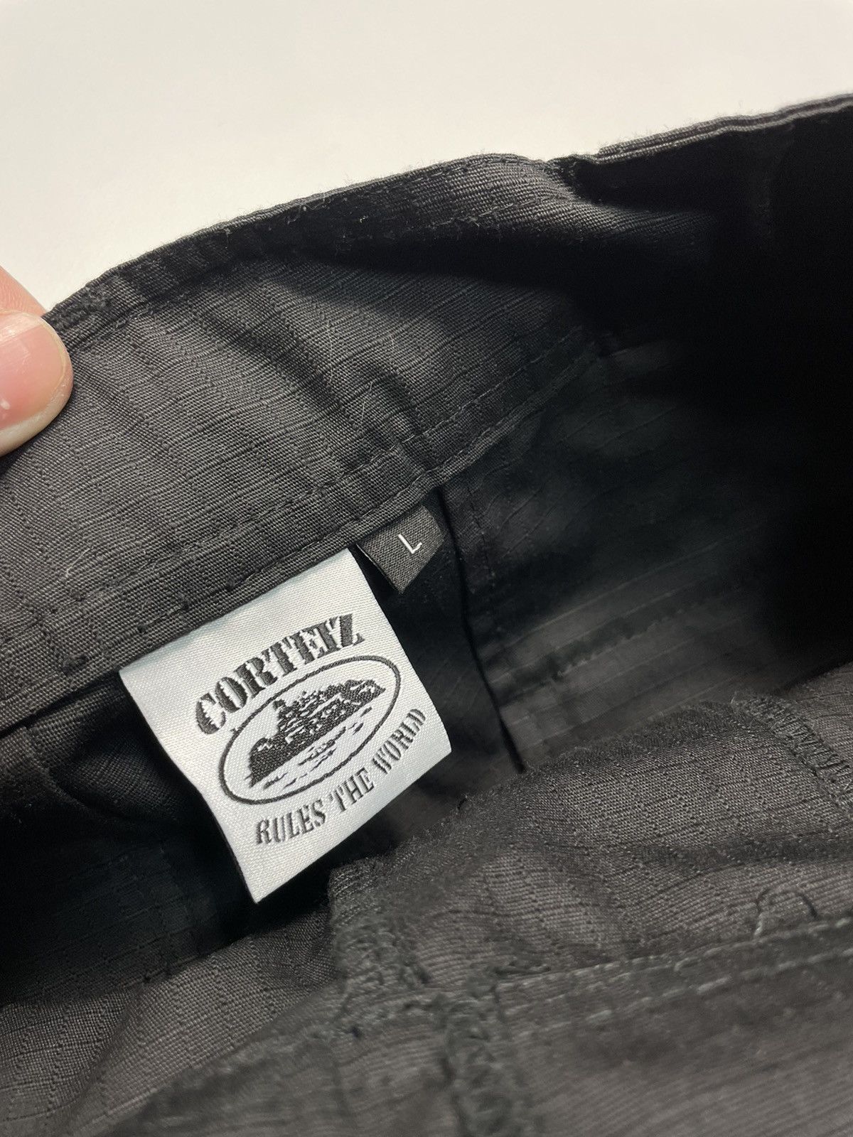 Corteiz Corteiz Black Cargo Pants White Ship Graphic Size L Size US 36 / EU 52 - 3 Thumbnail