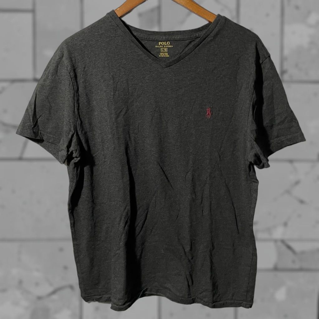 Ralph Lauren Polo Ralph Lauren T-Shirt Gray V-Neck Mens Size L Size US L / EU 52-54 / 3 - 1 Thumbnail