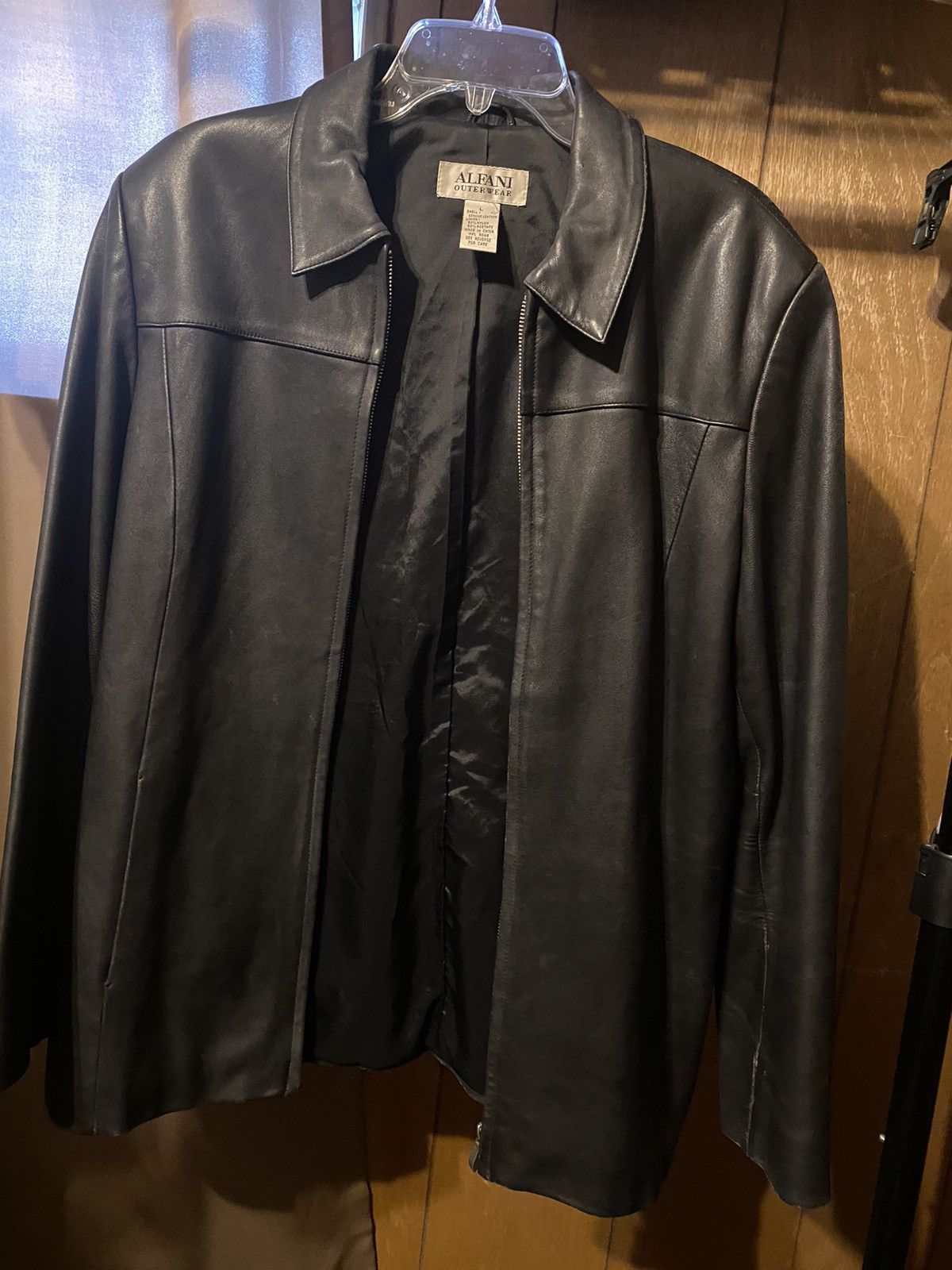 Alfani Alfani Womes Leather Jacket Large Size L / US 10 / IT 46 - 2 Thumbnail