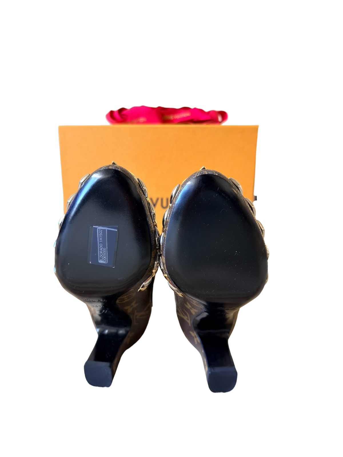 Louis Vuitton Louis Vuitton studded Leather Monogram Ankle Women Boots Size US 4.5 / IT 34.5 - 6 Thumbnail