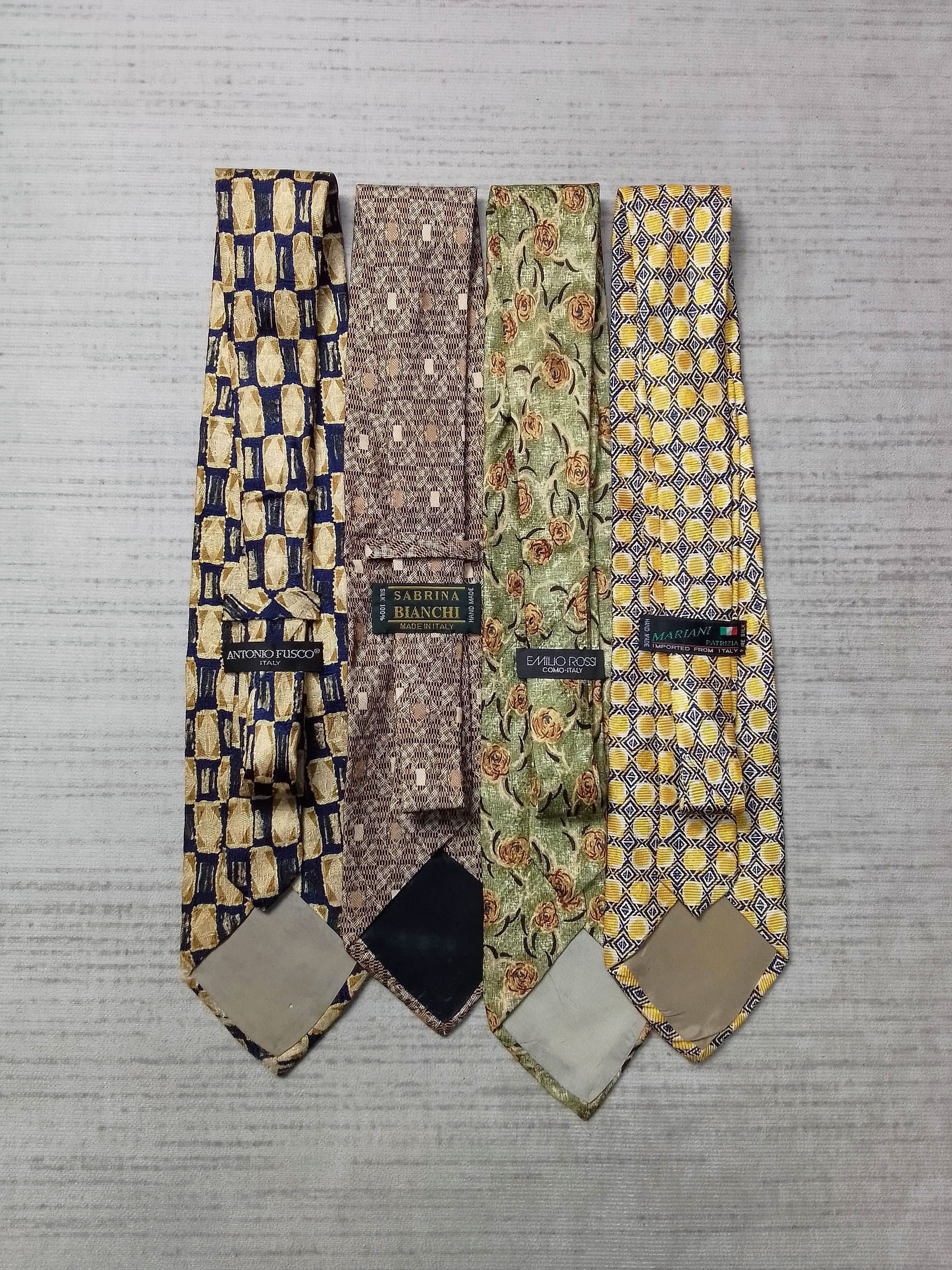 Other 💥 pack of 4 silk necktie various italian designer Size ONE SIZE - 1 Thumbnail