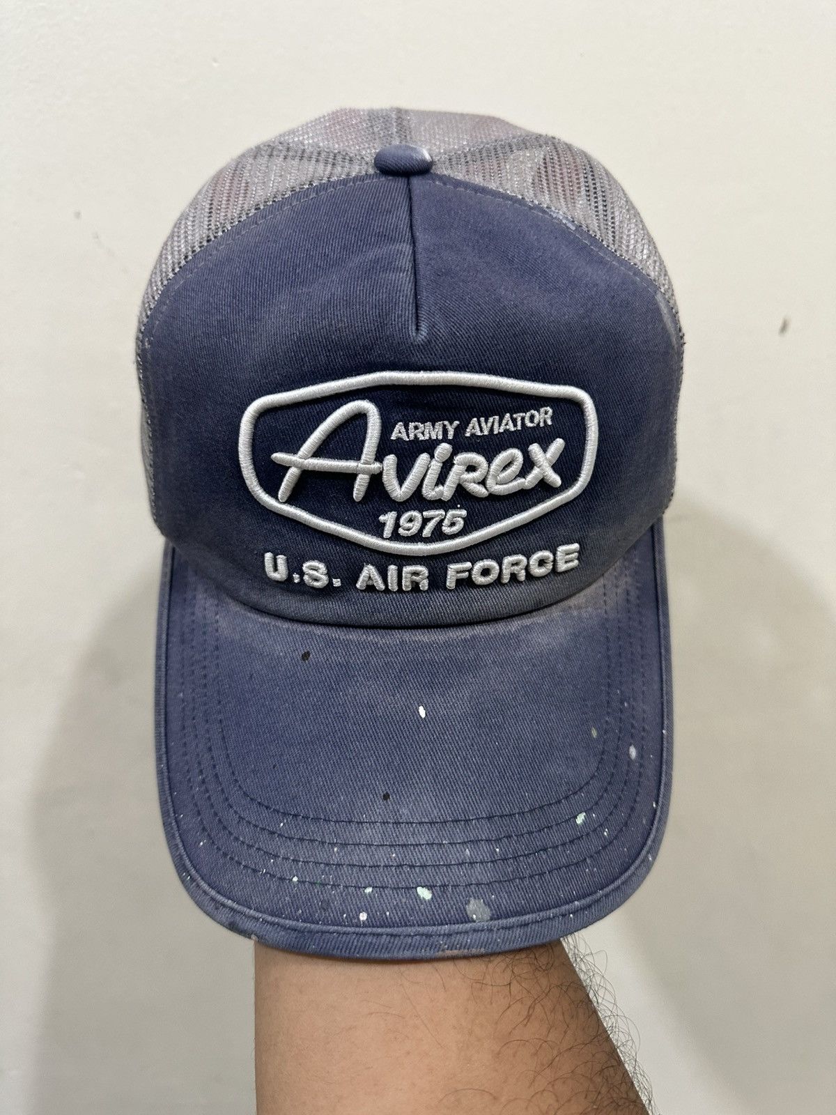 Avirex Distress Faded AVIREX USA Trucker Hat Size ONE SIZE - 2 Thumbnail