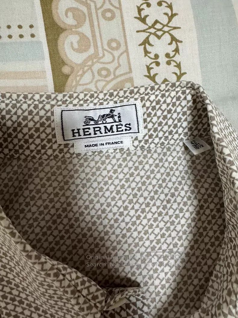 Hermes Hermes Shirt with Special Crafted Fabric, Classic H Patter Size US XS / EU 42 / 0 - 7 Thumbnail