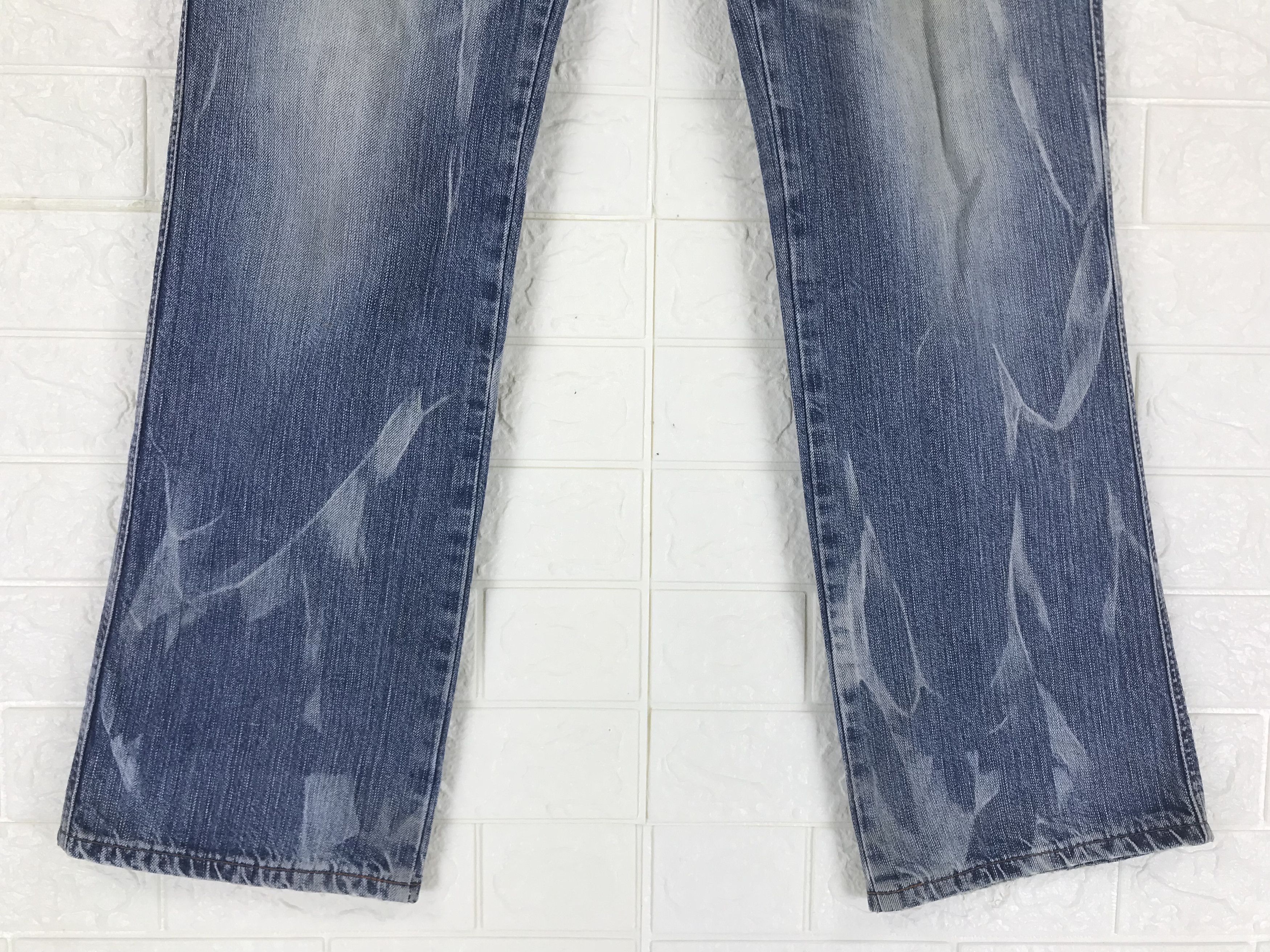 Edwin Vintage Edwin 503 Blue Bleach Flare Jeans Size US 32 / EU 48 - 4 Thumbnail