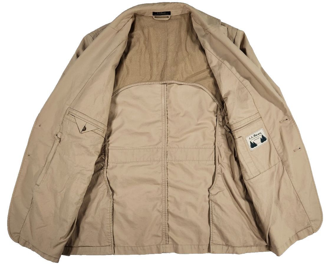 L.L. Bean L.L. Bean 44-Tall Cotton Sport Coat Blazer Elbow Patch Size 44L - 3 Thumbnail