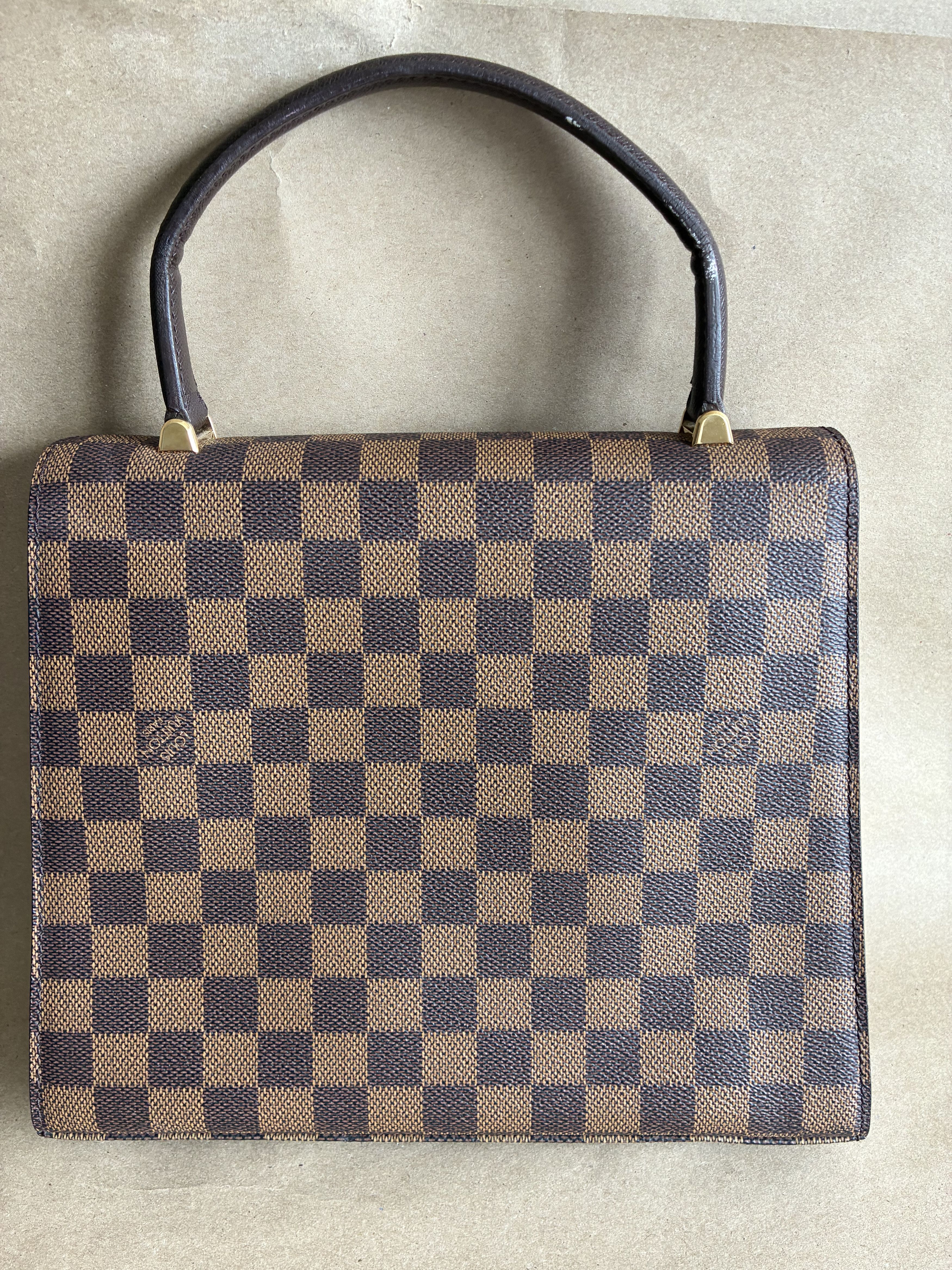 Louis Vuitton Louis Vuitton Damier Ebene Malesherbes Top Handle Bag Size ONE SIZE - 2 Thumbnail