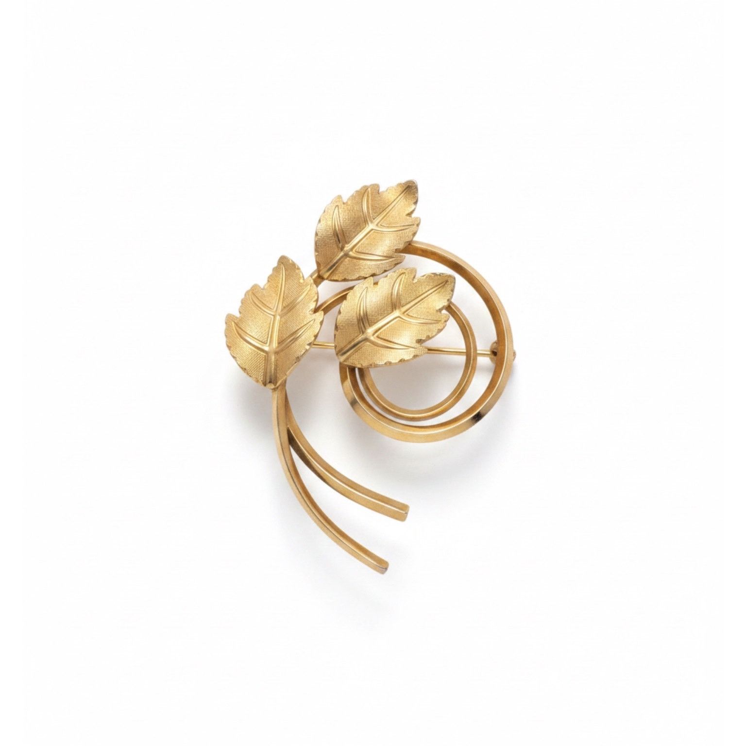 Vintage Vintage A&Z 1/20 12K Gold Filled Atomic Leaf Brooch Size ONE SIZE - 1 Thumbnail
