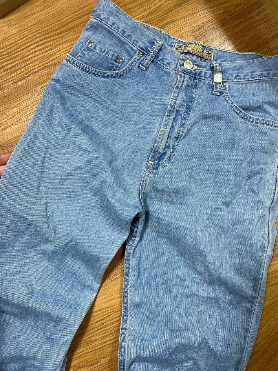 Japanese Brand Dirty Painted Distressed Thrashed Faded Baggy Jeans Y2K Size US 30 / EU 46 - 5 Thumbnail