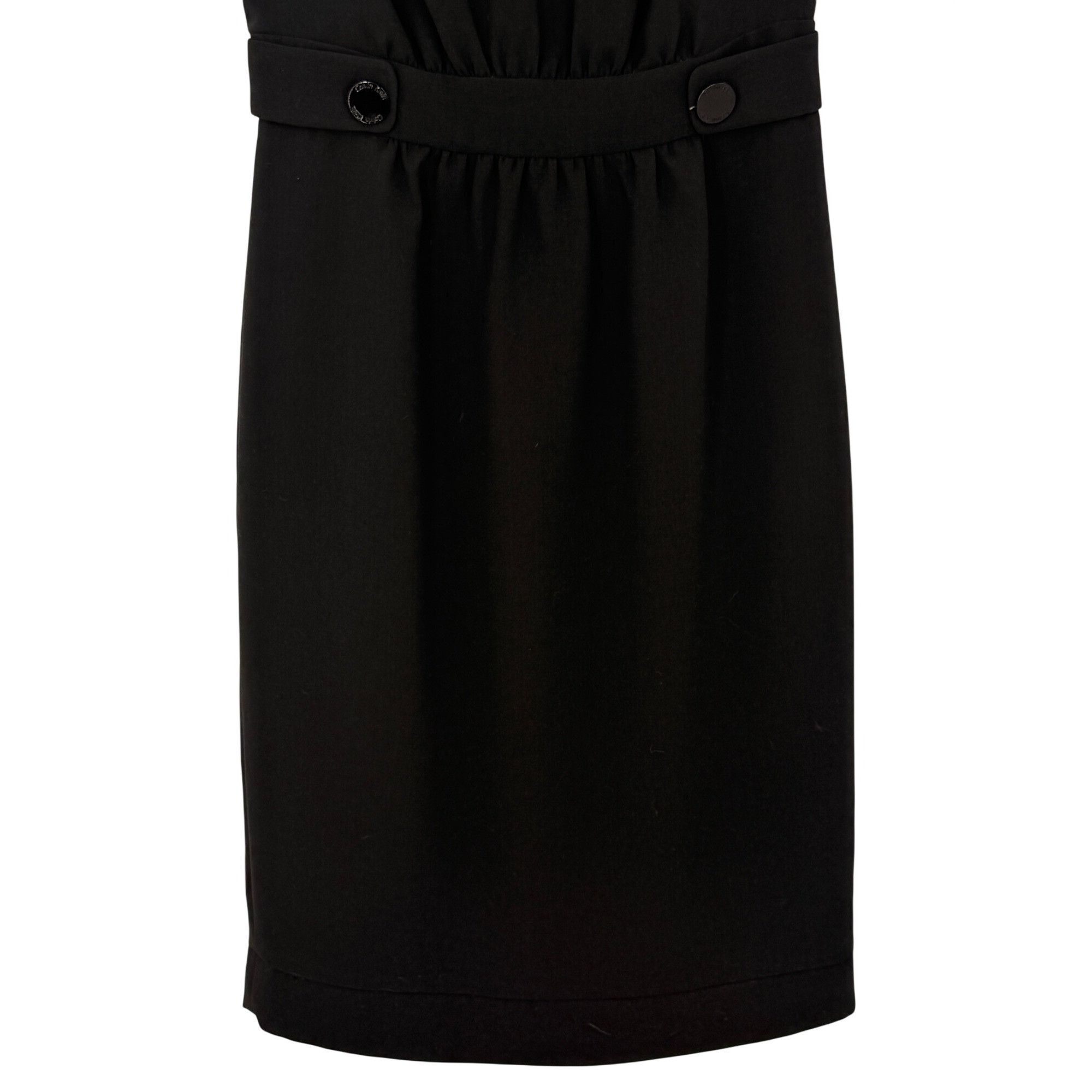 Calvin Klein NWT Calvin Klein Black Cap Sleeve Sheath Dress | Quiet Luxur Size S / US 4 / IT 40 - 5 Thumbnail
