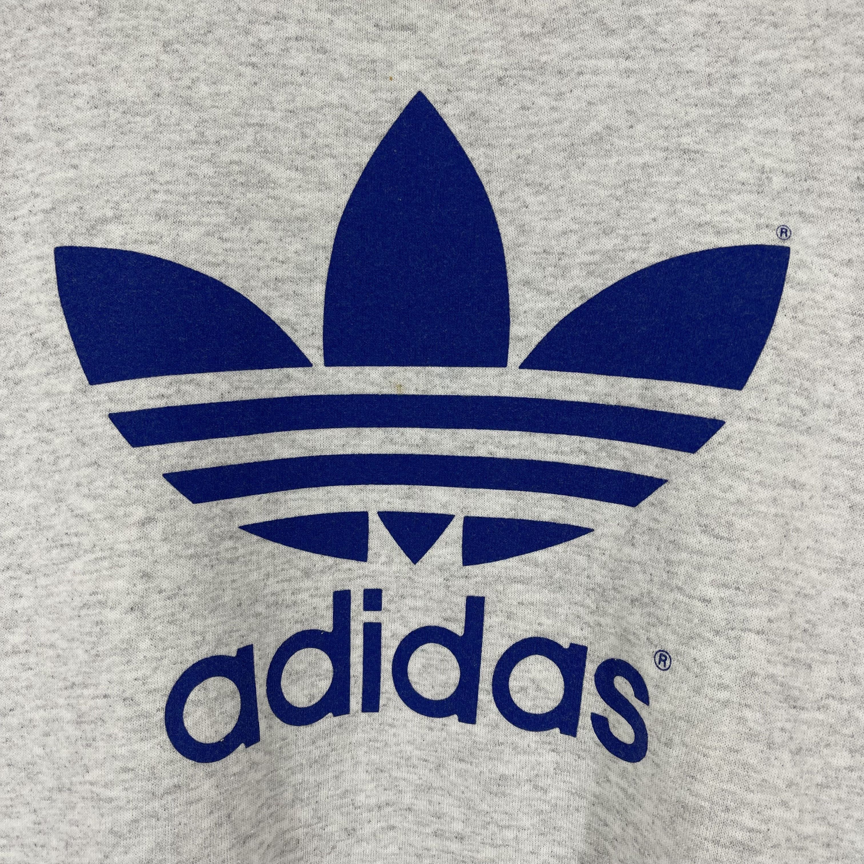 Adidas 80-90s Vintage ADIDAS Crew Neck Sweatshirt #1312/AT Size US L / EU 52-54 / 3 - 3 Thumbnail