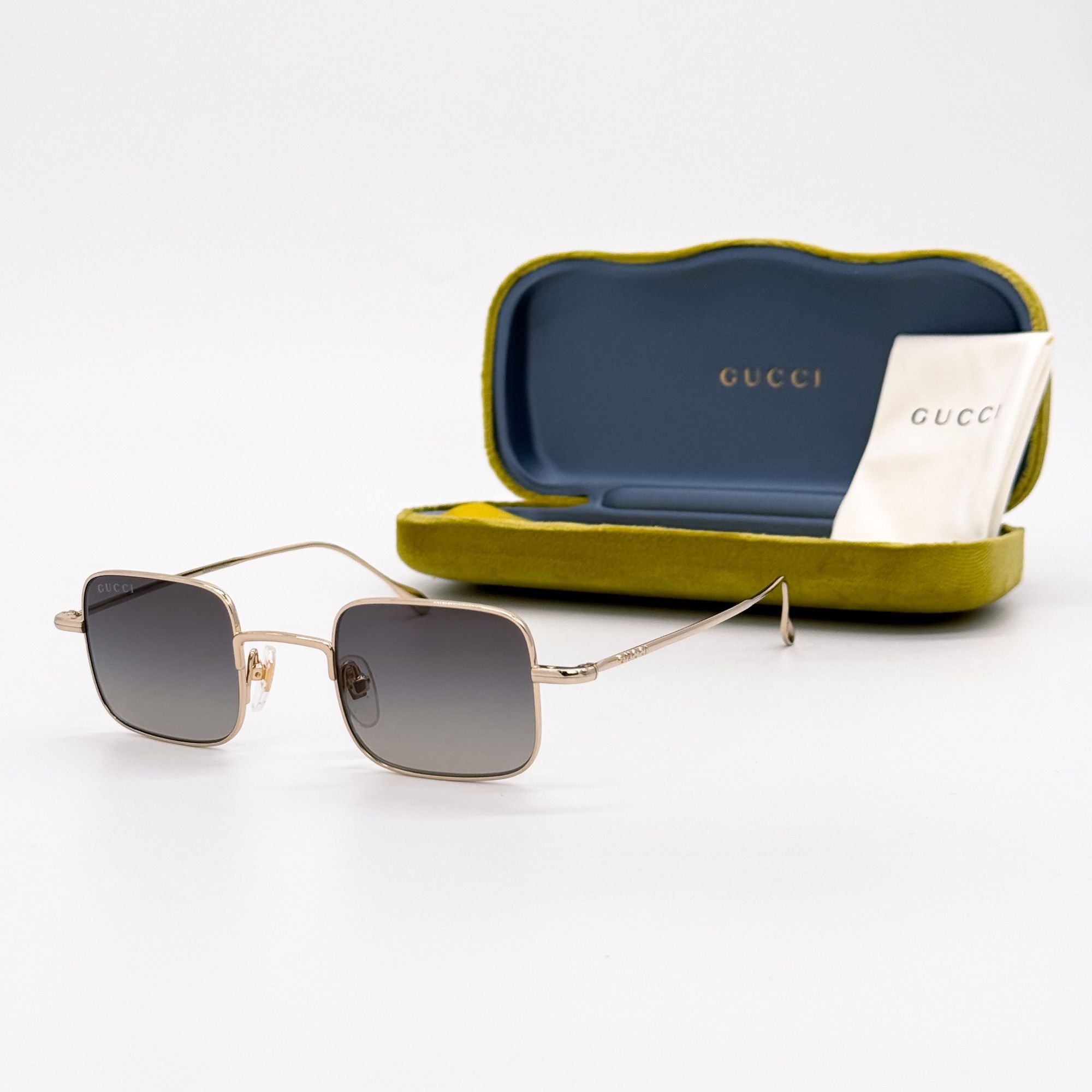 Gucci NEW GUCCI SUNGLASSES GG1813S 001 GOLD/GRAY WOMEN EYEWEAR GUC Size ONE SIZE - 1 Thumbnail